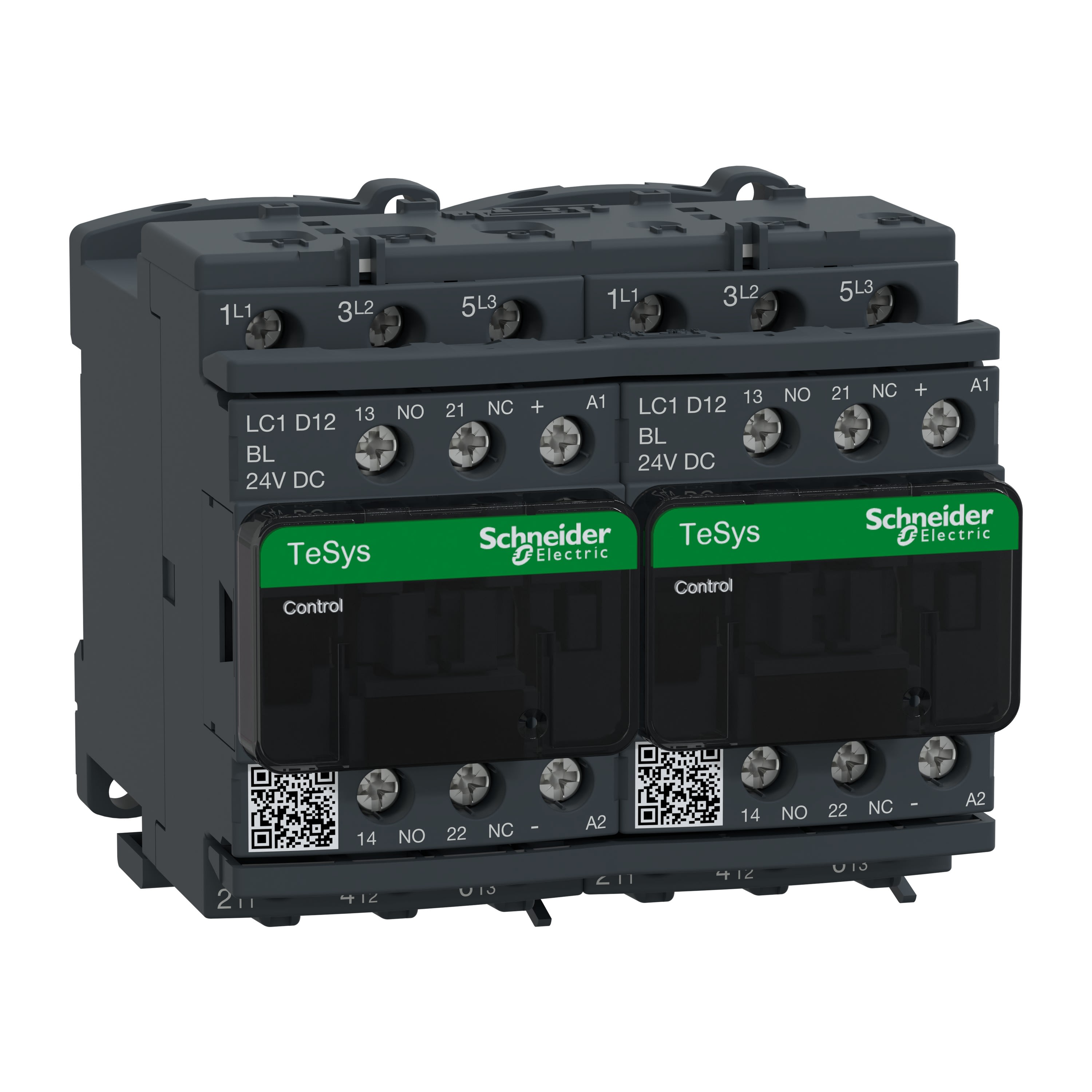 Schneider Electric - TeSys LC2D - contacteur inverseur - 3P - AC-3 440V - 12A - bobine 24Vcc
