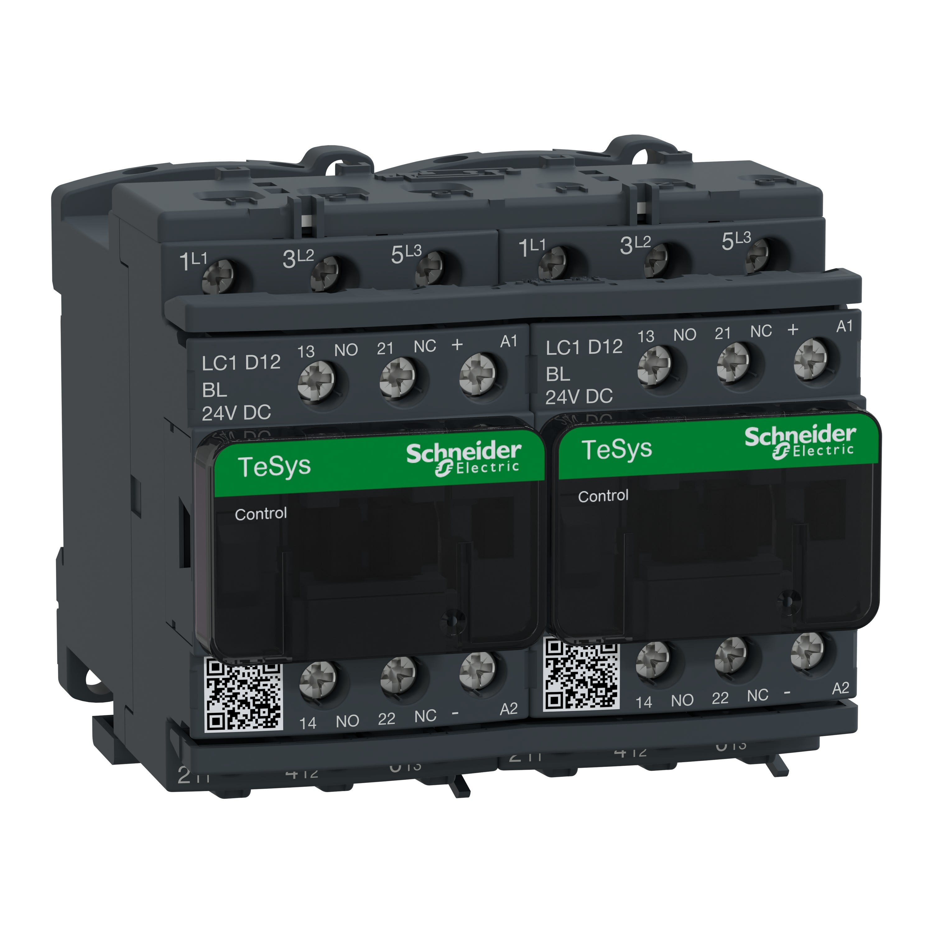 Schneider Electric - TeSys LC2D - contacteur inverseur - 3P - AC-3 440V - 12A - bobine 24Vcc