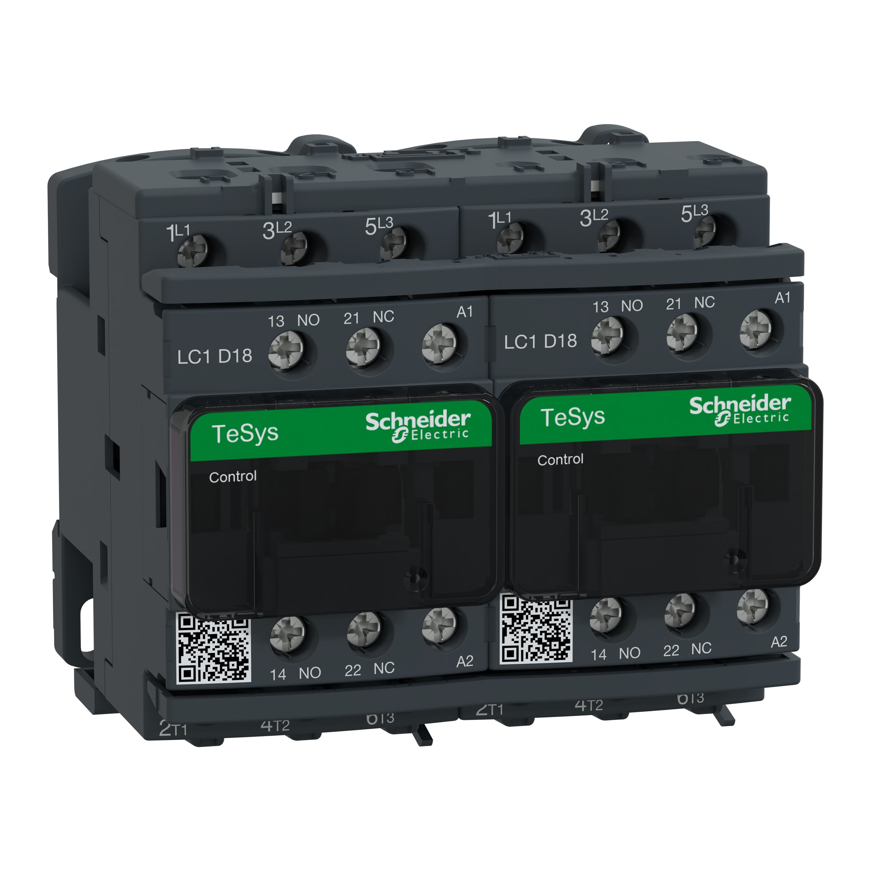 Schneider Electric - TeSys LC2D - contacteur inverseur - 3P - AC-3 440V - 18A - bobine 24Vca