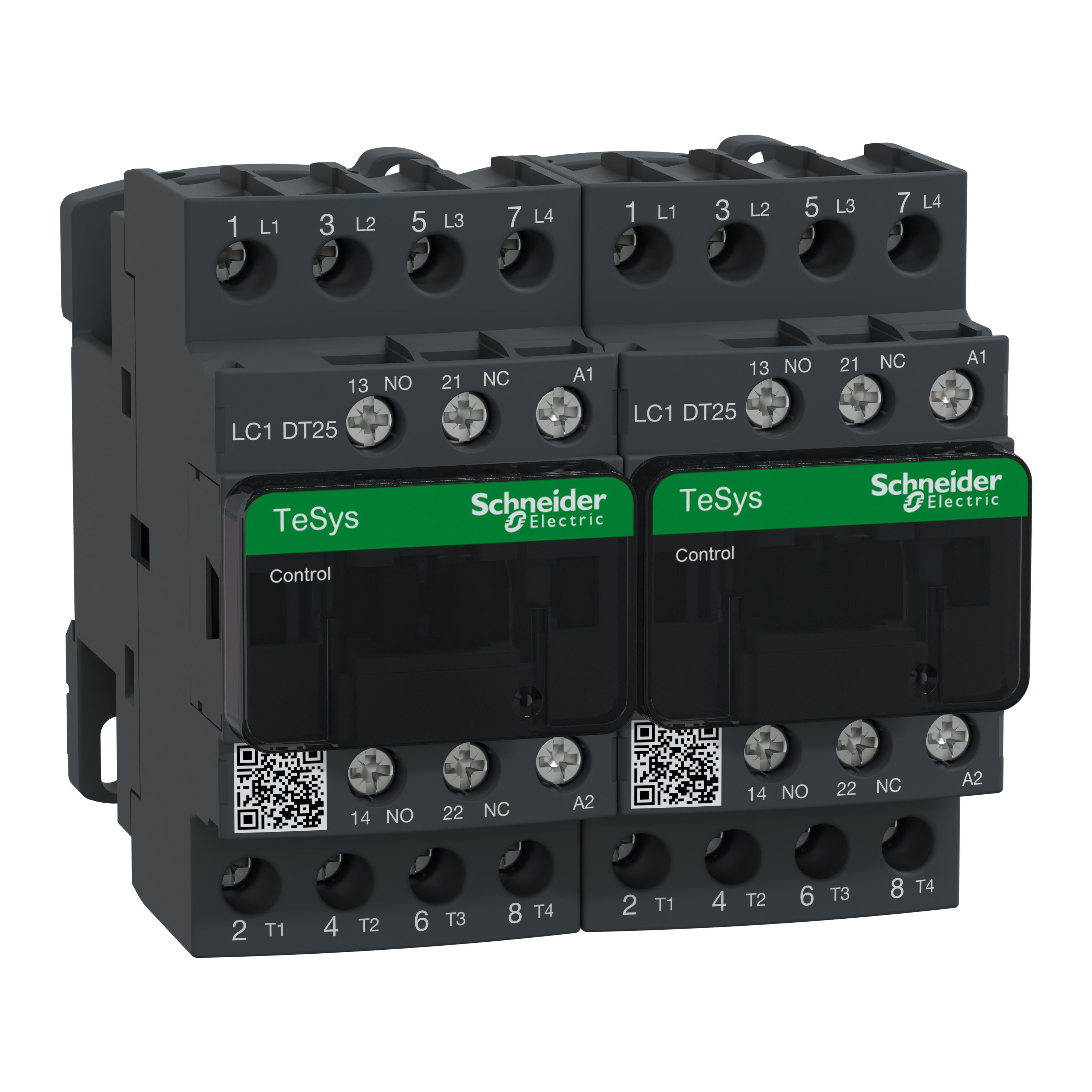 Schneider Electric - TeSys LC2D - contacteur inverseur - 4P - AC-1 440V - 25A - bobine 48Vca