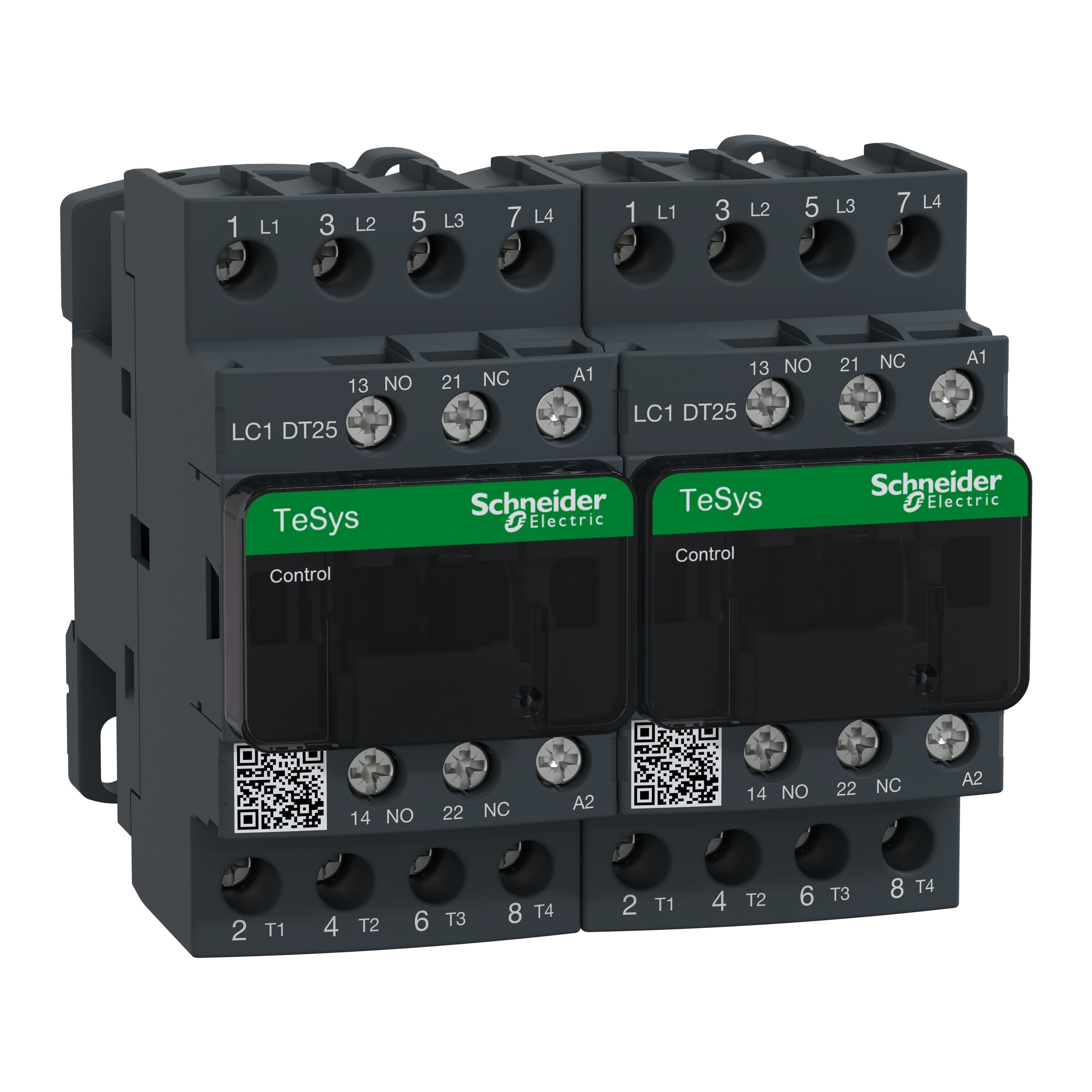 Schneider Electric - TeSys LC2D - contacteur inverseur - 4P - AC-1 440V - 25A - bobine 120Vca