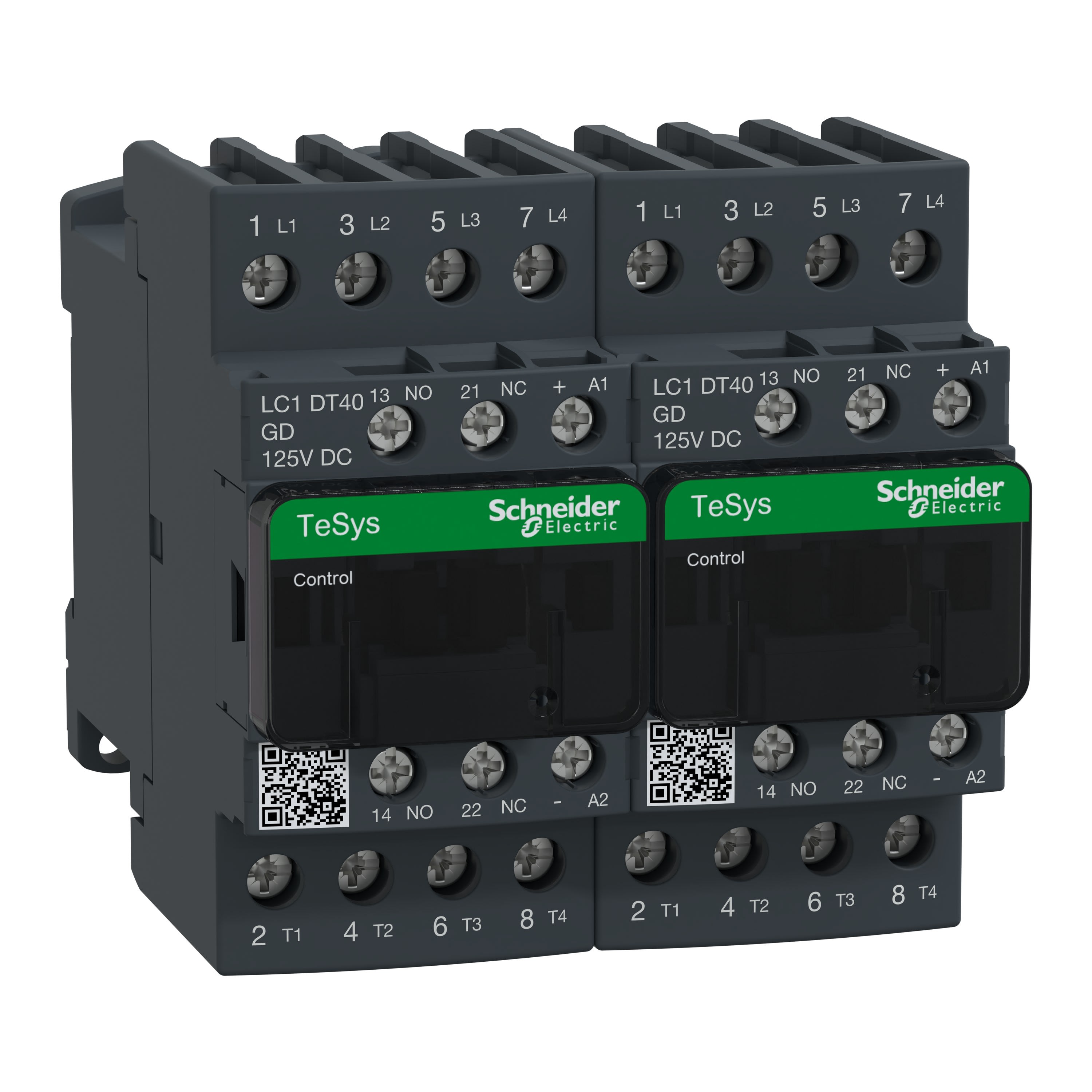 Schneider Electric - TeSys LC2D - contacteur inverseur - 4P - AC-1 440V - 40A - bobine 125Vcc
