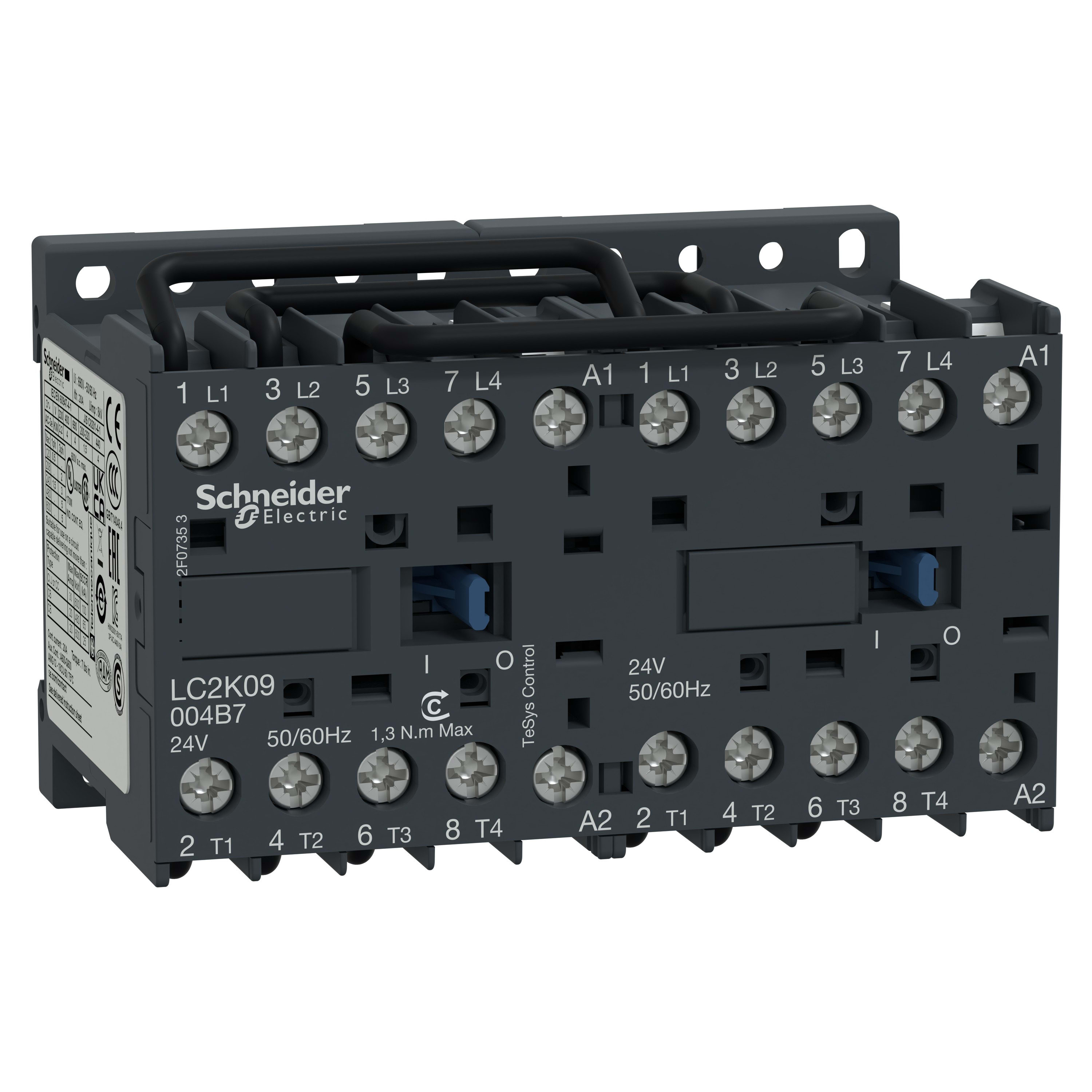 Schneider Electric - TeSys LC2K - contacteur inverseur - 4P - AC-1 440V - 20A - bobine 48Vca