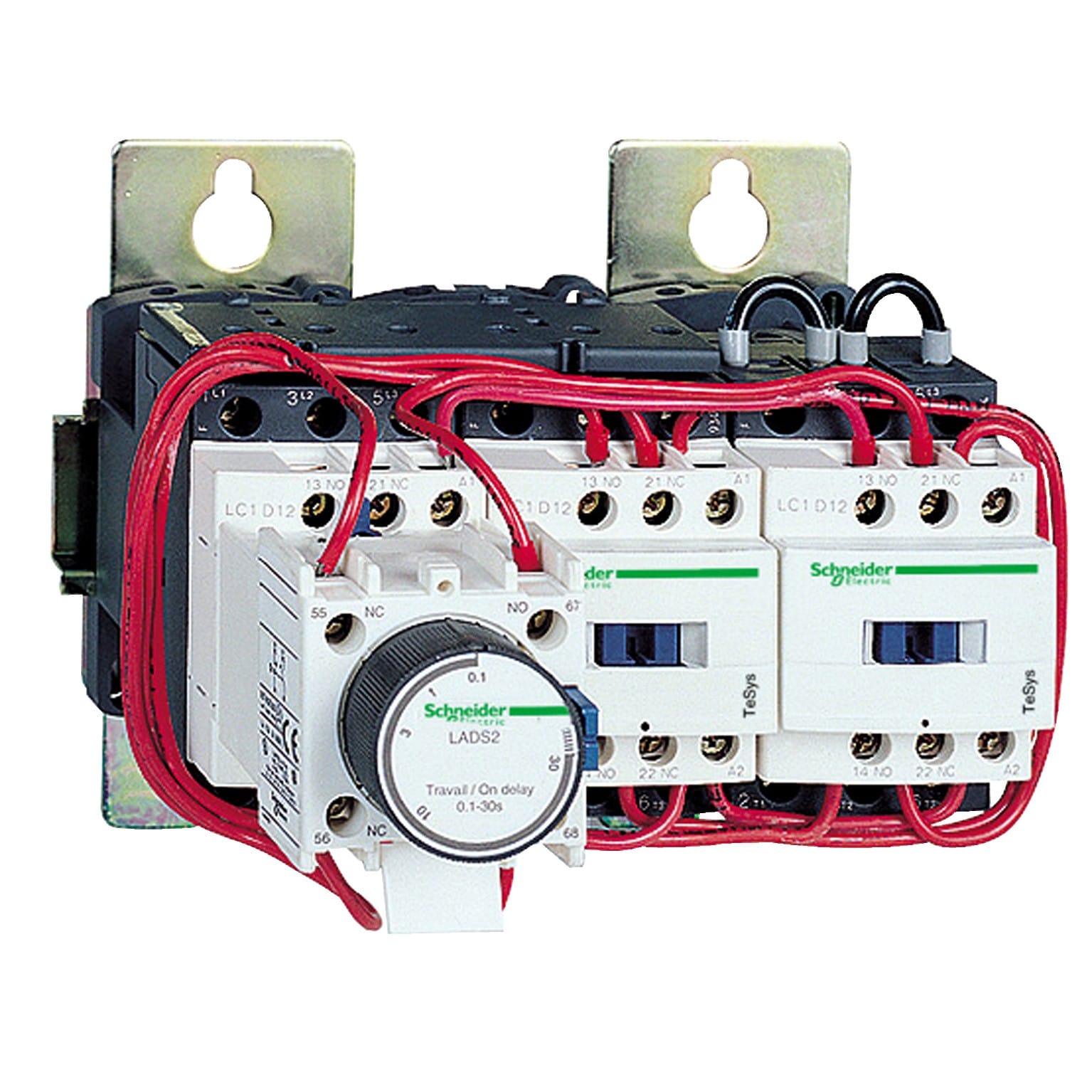Schneider Electric - TeSys LC3D - démarreur étoile triangle sur platine - bobine 230Vca