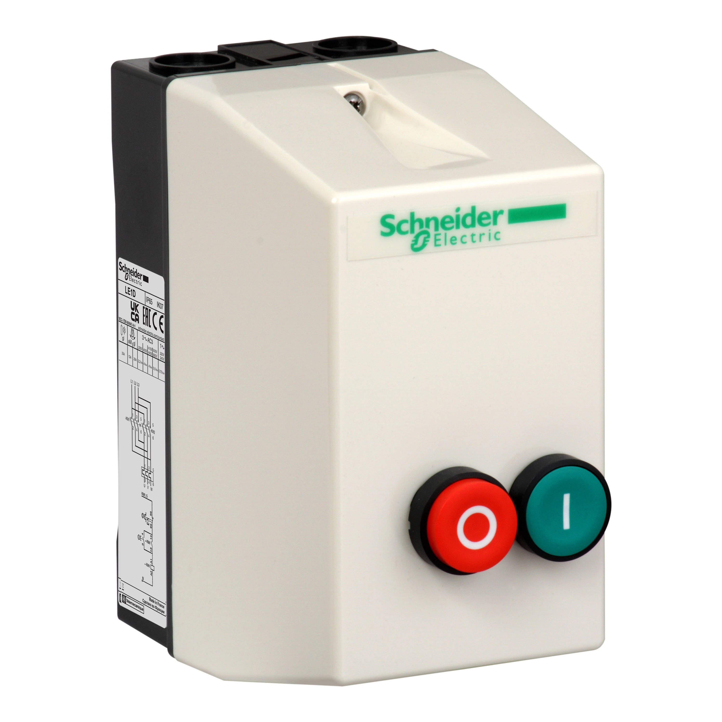 Schneider Electric - TeSys LE1D - démarreur en coffret - 9A - bobine 380Vca