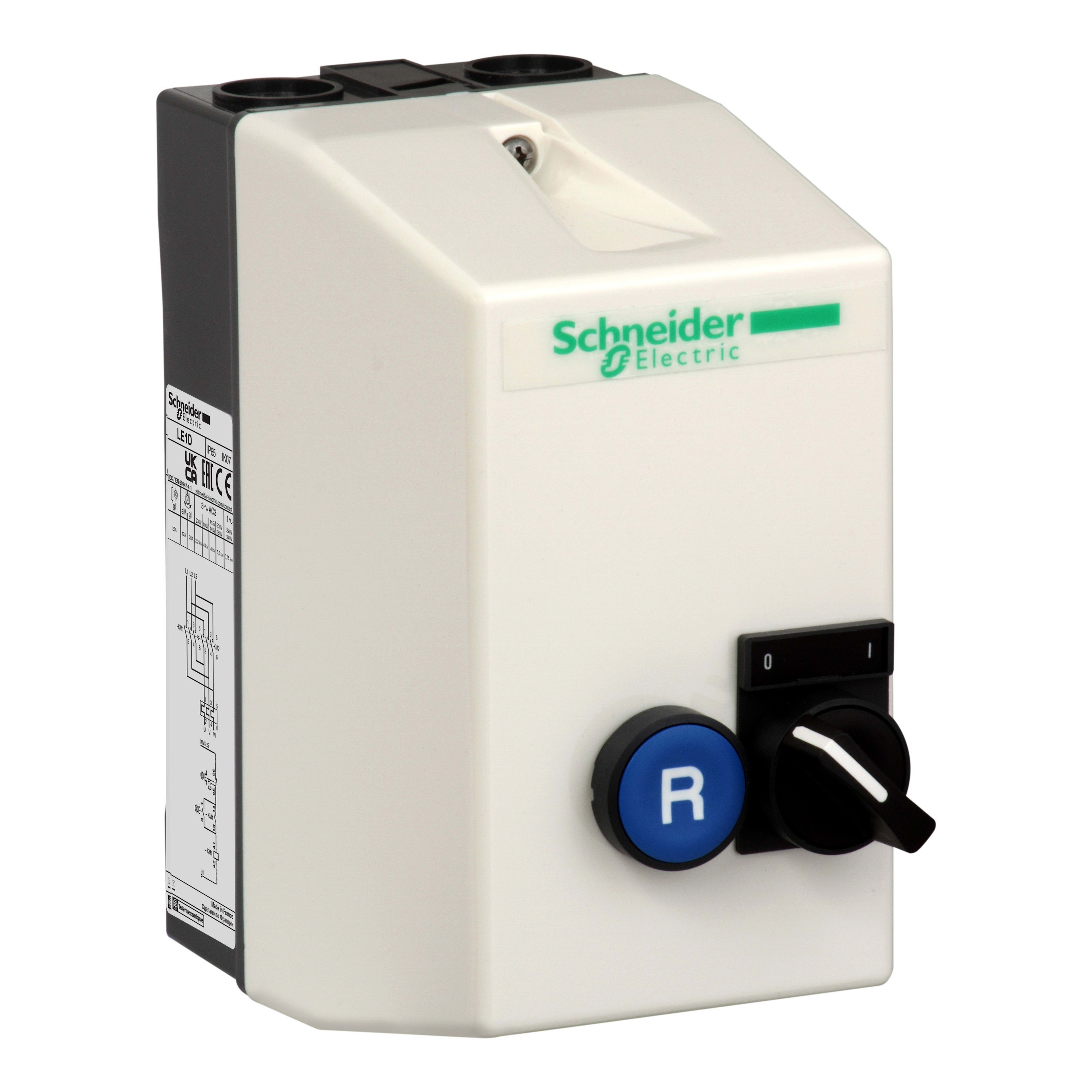 Schneider Electric - TeSys LE1D - démarreur en coffret - 12A - bobine 400Vca