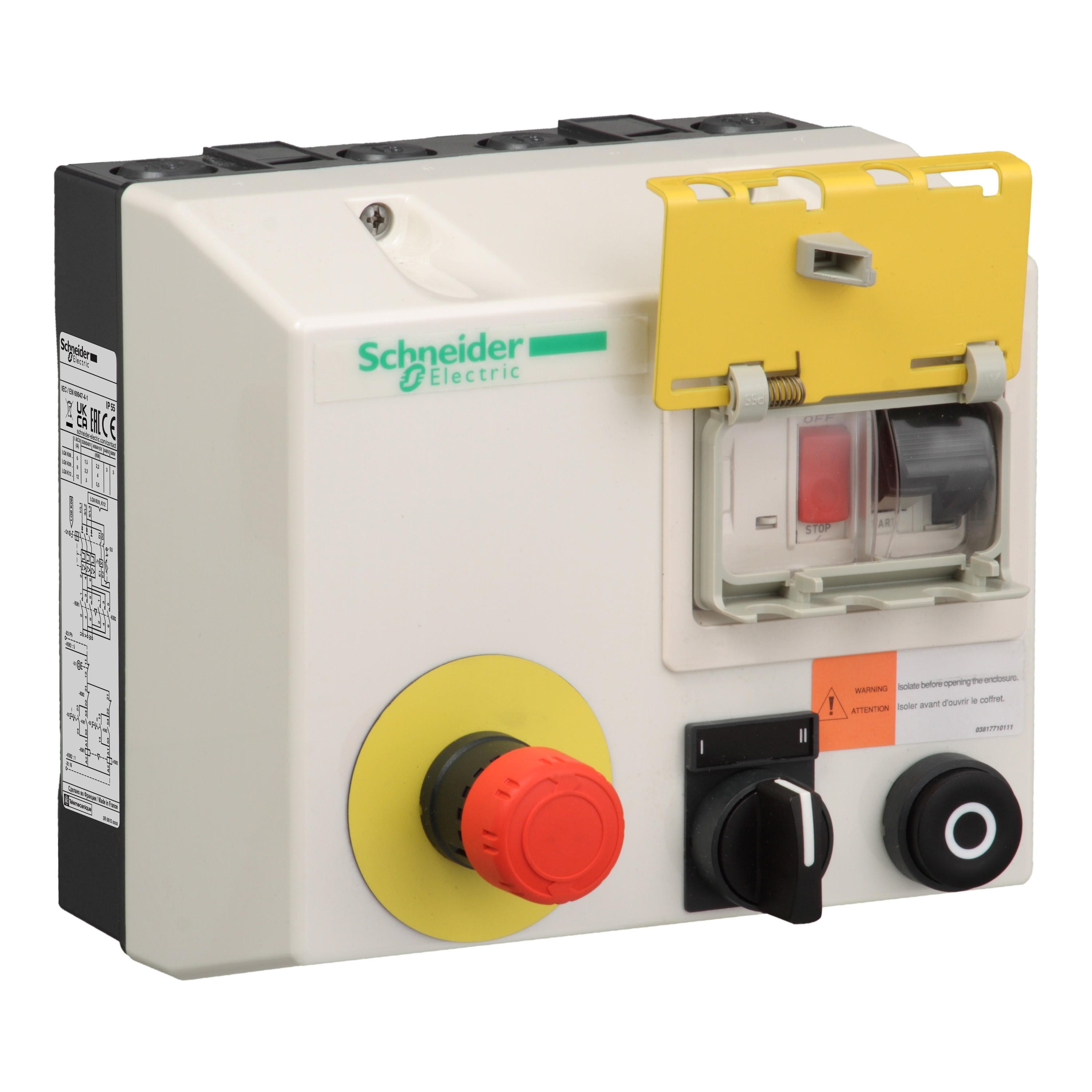 Schneider Electric - TeSys LG8K - démarreur en coffret inverseur - 6..10A - bobine 380Vca