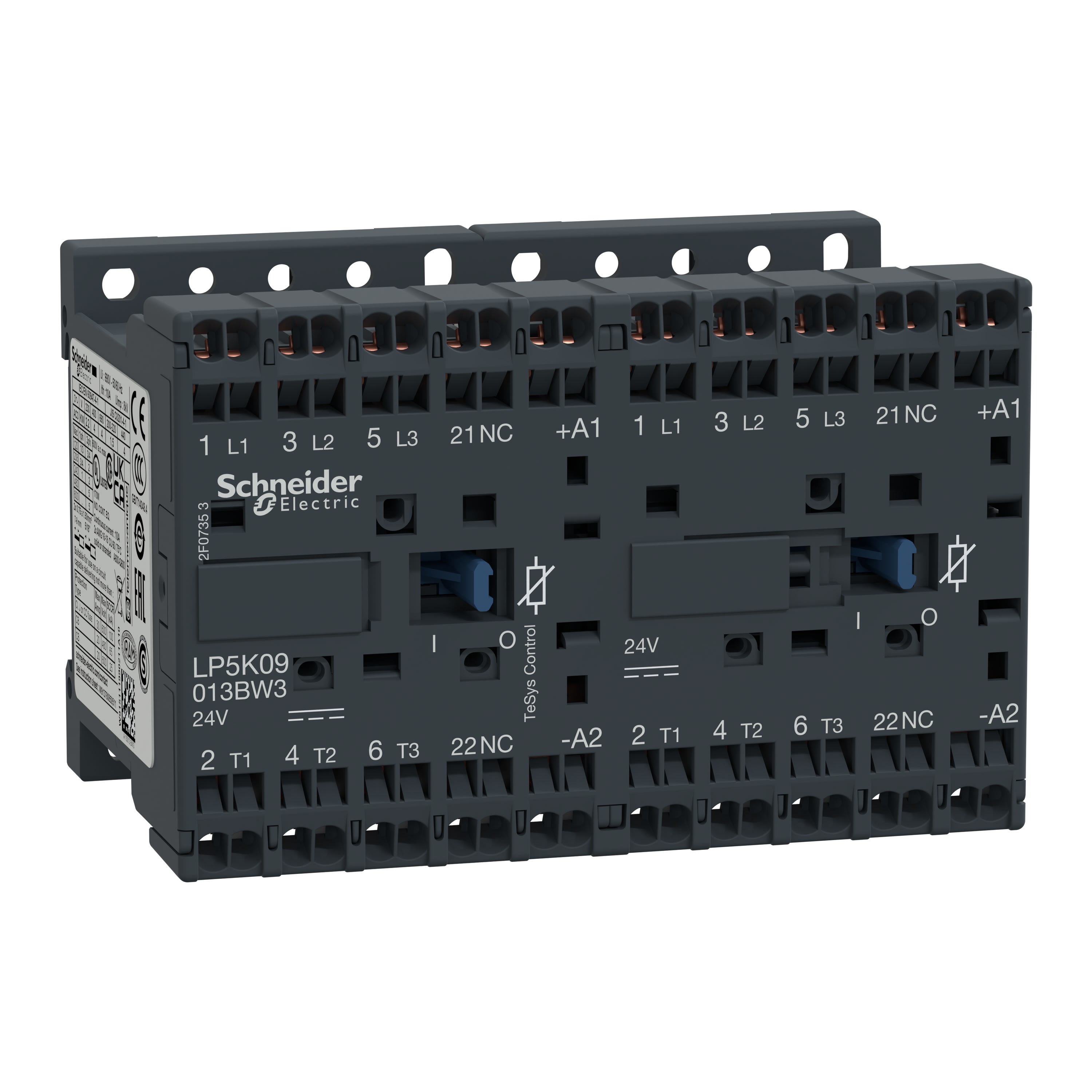 Schneider Electric - TeSys LP5K - contacteur inverseur - 3P - AC-3 440V - 9A - bobine 24Vcc