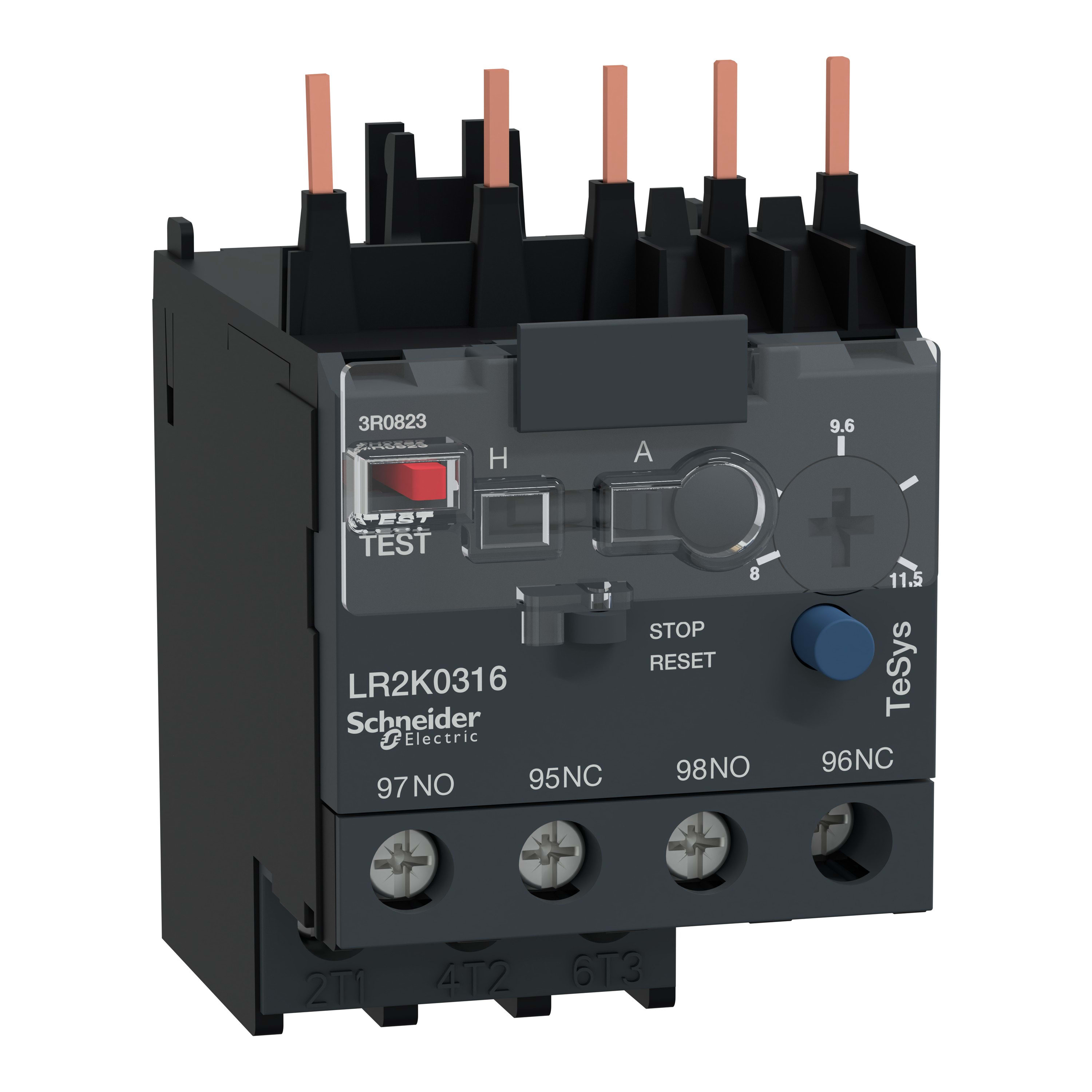 Schneider Electric - TeSys LR - relais de protection thermique moteur - 8..11,5A - classe 10A