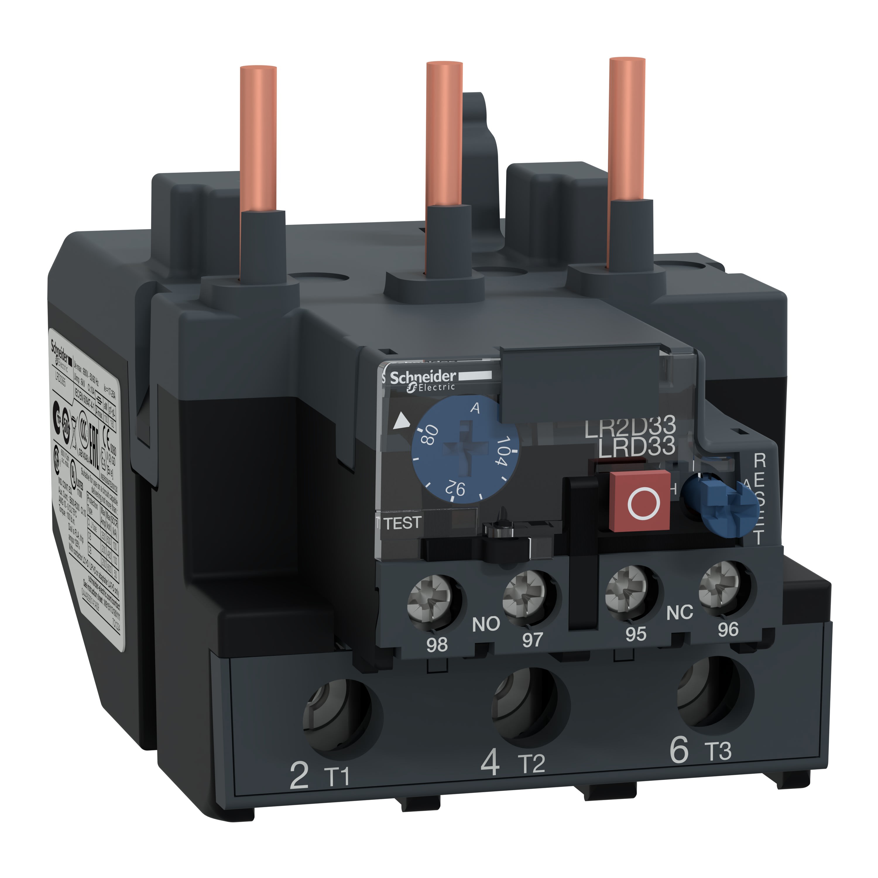 Schneider Electric - TeSys LRD - relais de protection thermique - 80..104A - classe 10A