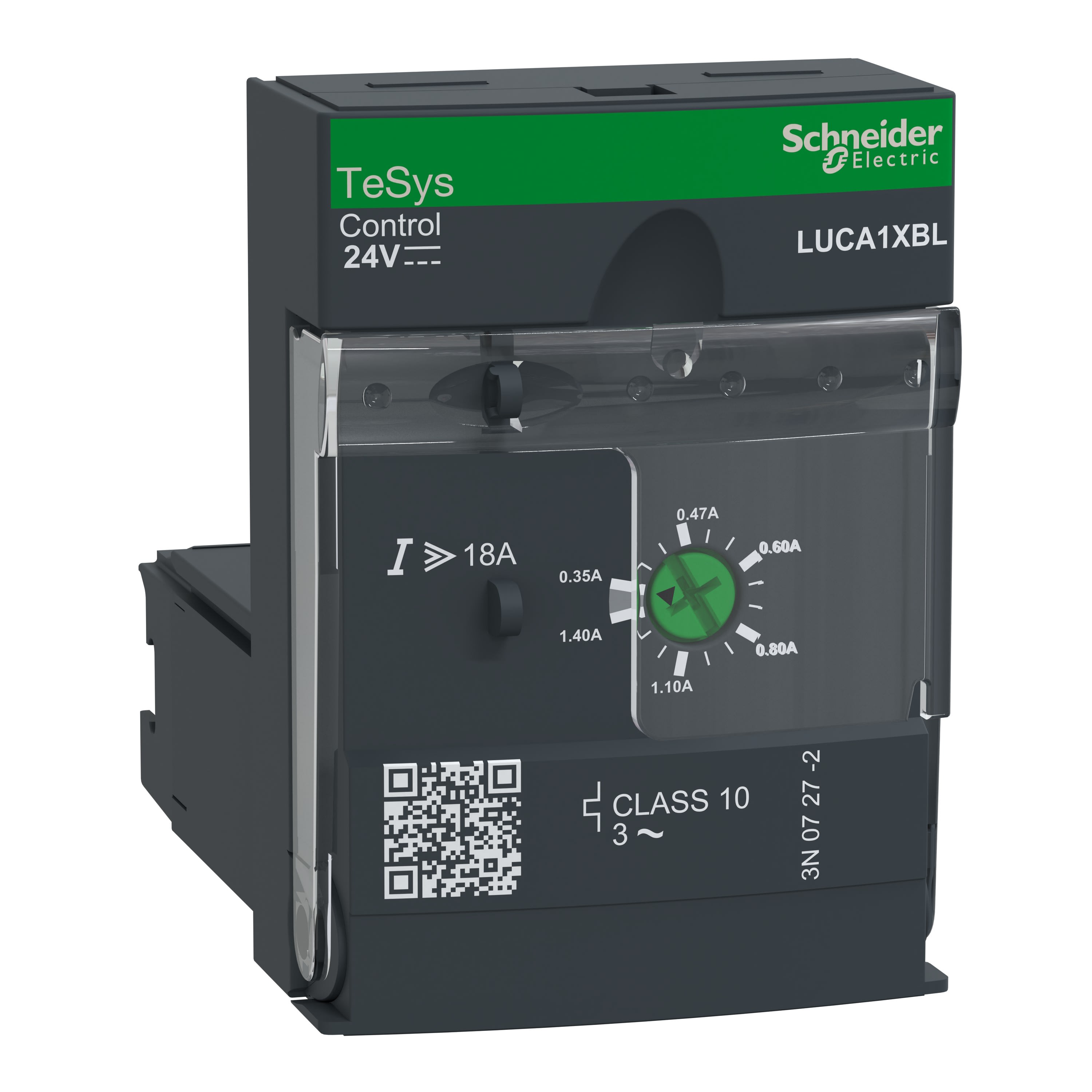 Schneider Electric - TeSys LUCA - unité de contrôle standard - classe 10 - 0,35..1,4A - 24Vcc