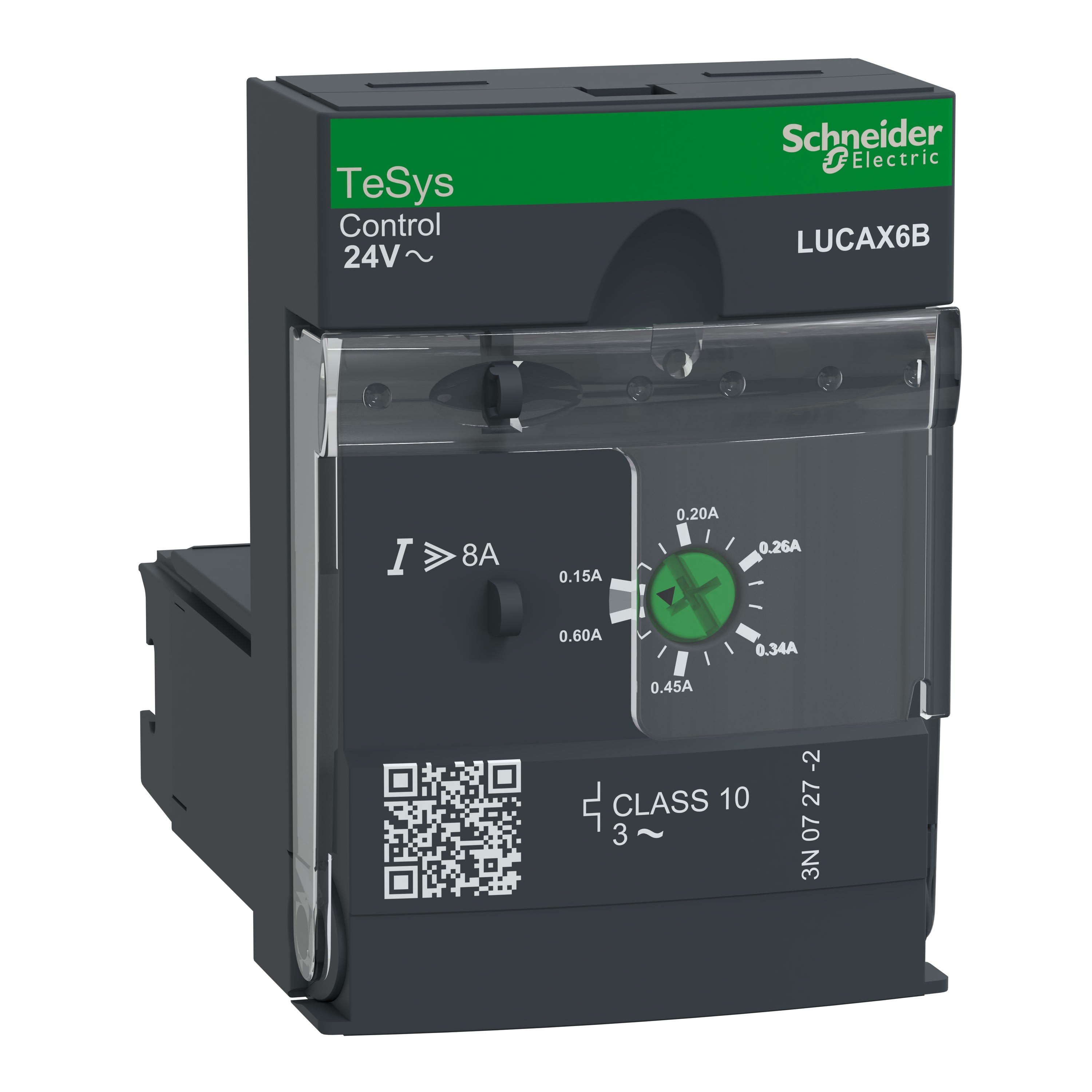 Schneider Electric - TeSys LUCA - unité de contrôle standard - classe 10 - 0,15..0,6A - 24Vca