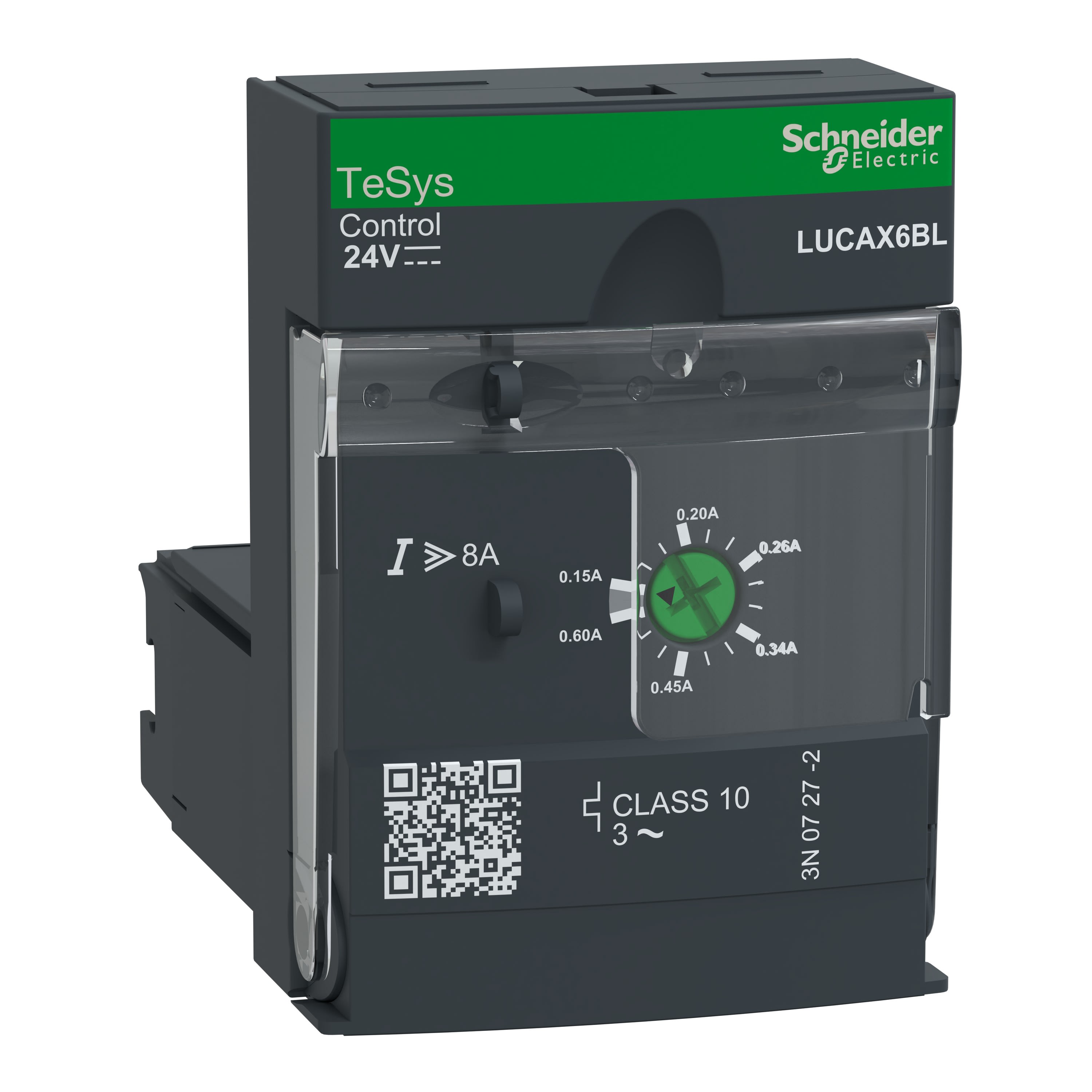 Schneider Electric - TeSys LUCA - unité de contrôle standard - classe 10 - 0,15..0,6A - 24Vcc