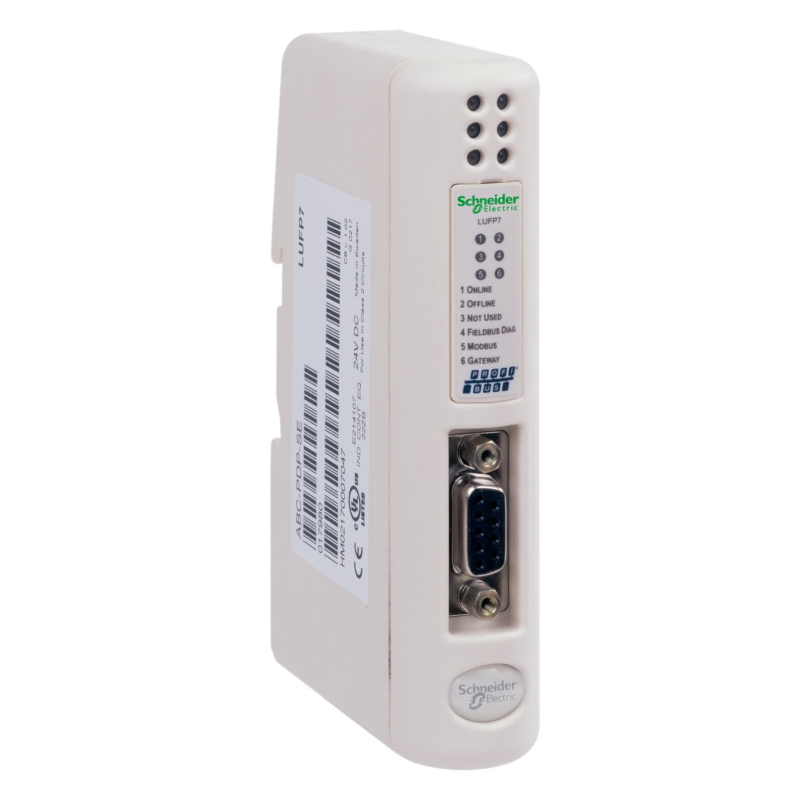 Schneider Electric - TeSys U - passerelle de comm. Profibus DP/Modbus 1Profibus DP SUBD9 1RJ45 Modbus