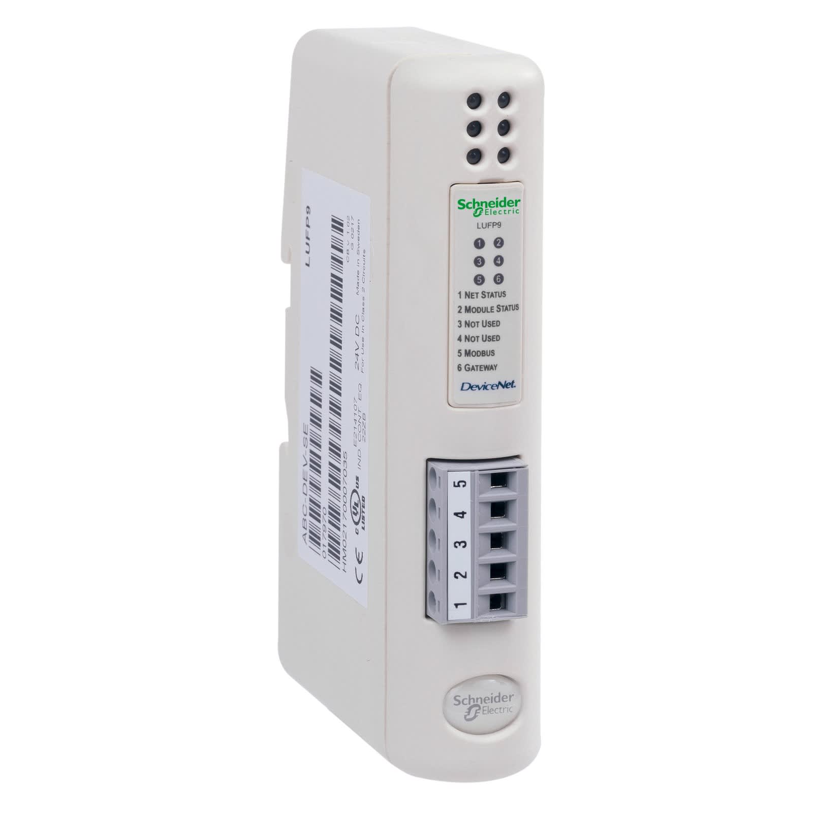 Schneider Electric - TeSys U - passerelle de comm. DeviceNet/Modbus - 1 DeviceNet vis - 1 RJ45 Modbus