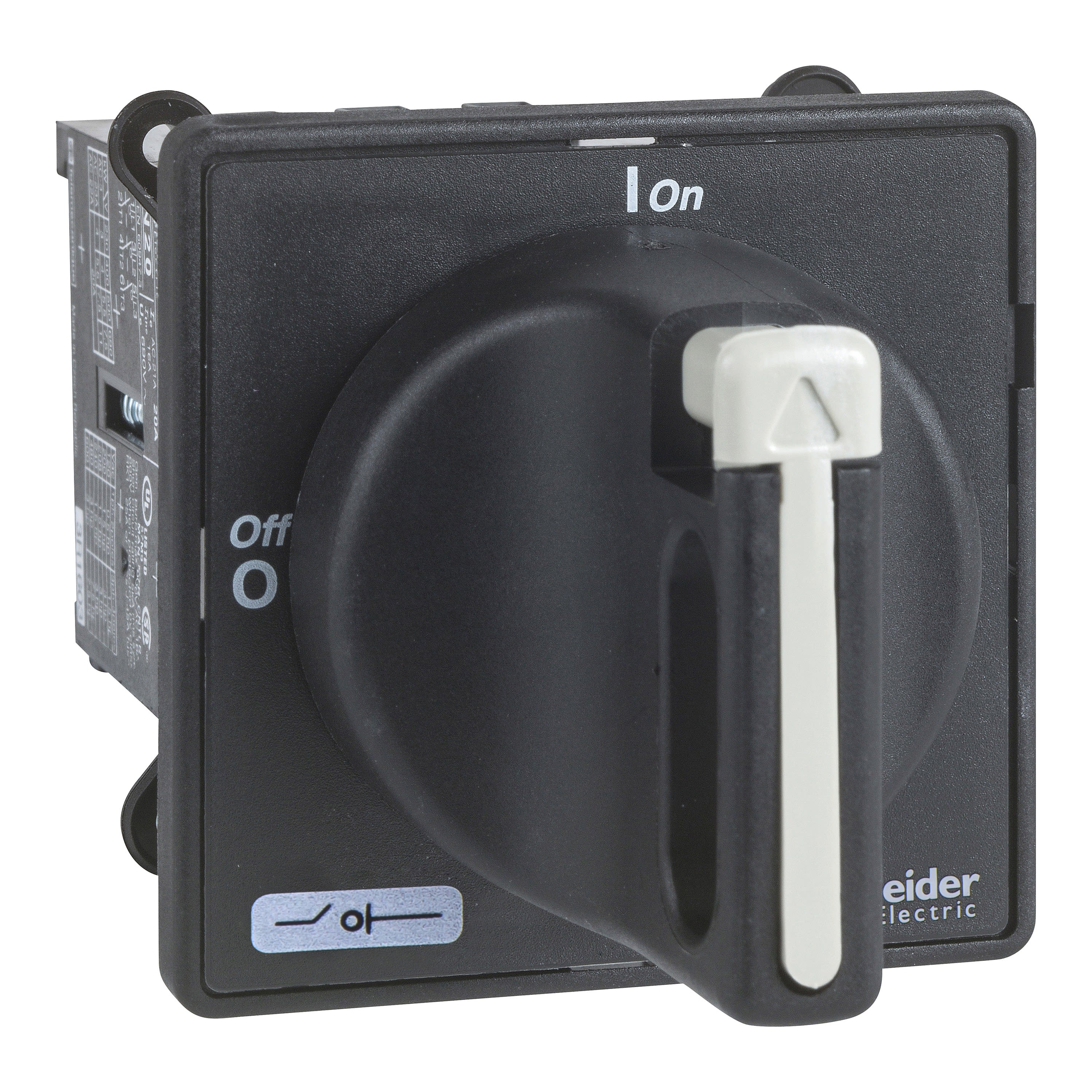 Schneider Electric - TeSys VBDN - interr.-sectionneur - 3P - 690V 12A - poignée noire cadenassable
