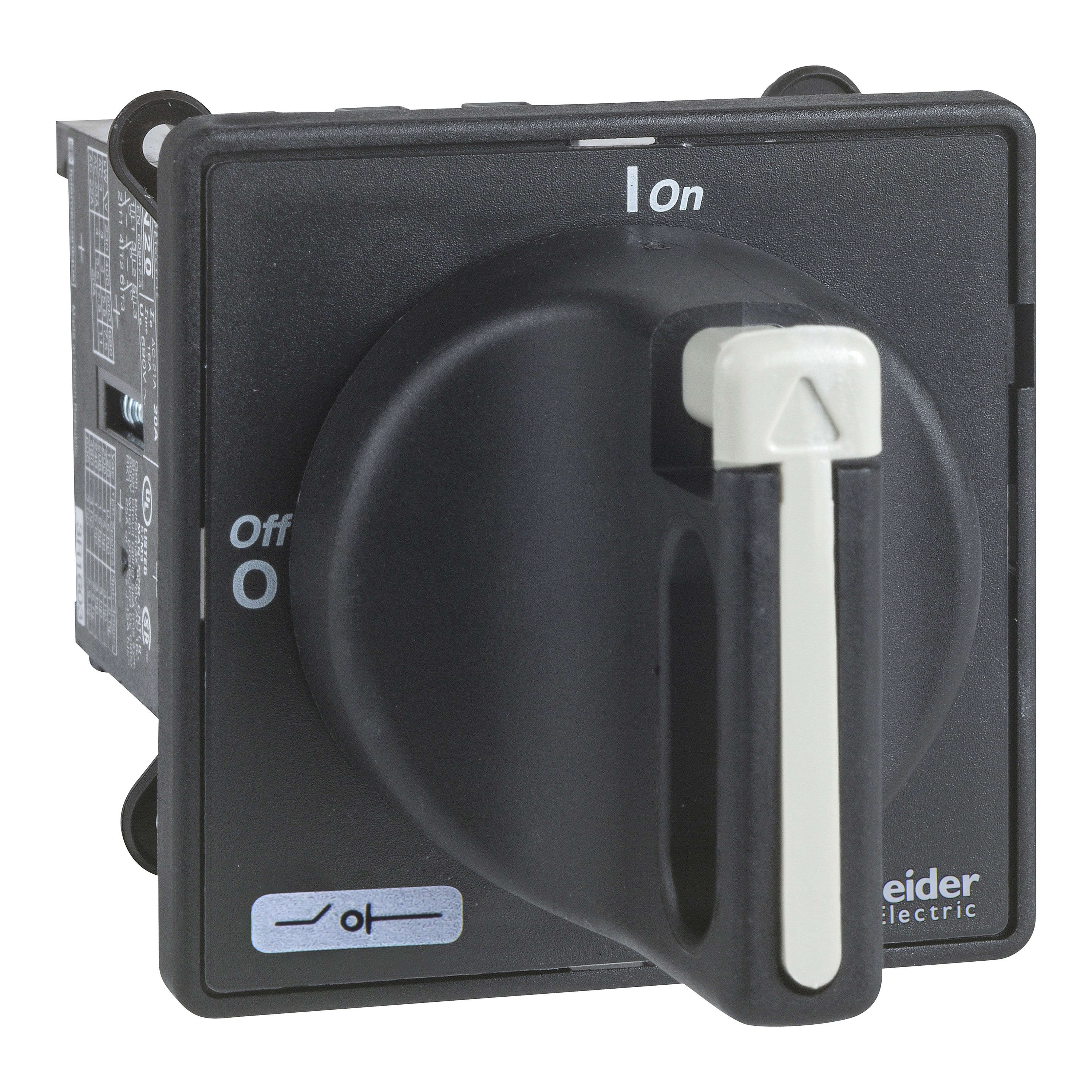 Schneider Electric - TeSys VBDN - interr.-sectionneur - 3P - 690V 20A - poignée noire cadenassable