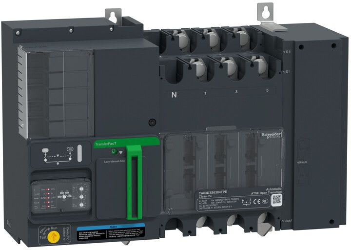 Schneider Electric - TransferPacT TA630 - inverseur de sources - commutateurs - 500A - 3P - 400Vca