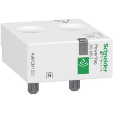 Schneider Electric - PowerTag - Capteur de mesure radiofréquence - iC60 iID DT60 - 1P+N 63A - amont