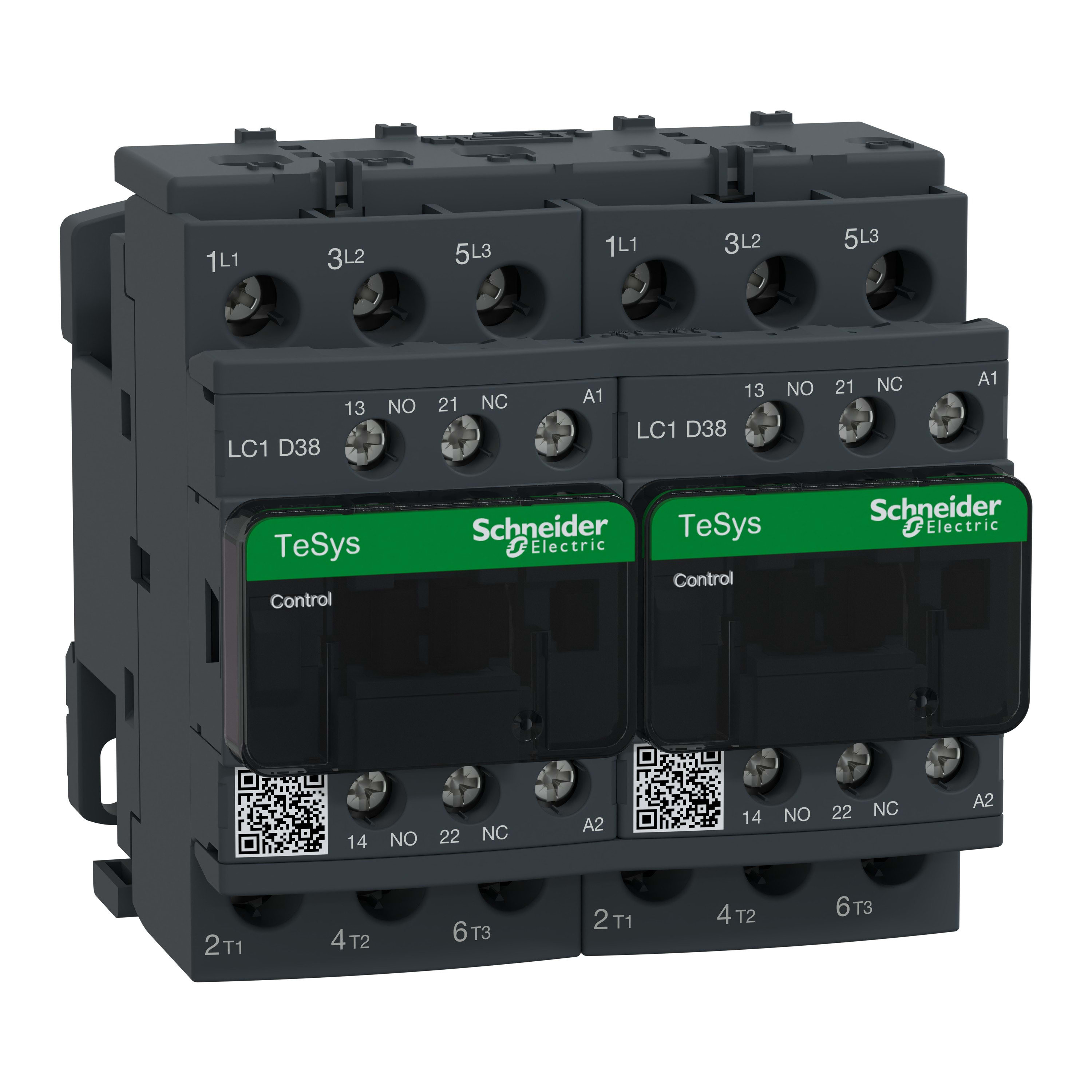 Schneider Electric - TeSys LC2D - contacteur inverseur - 3P - AC-3 440V - 38A - bobine 230Vca