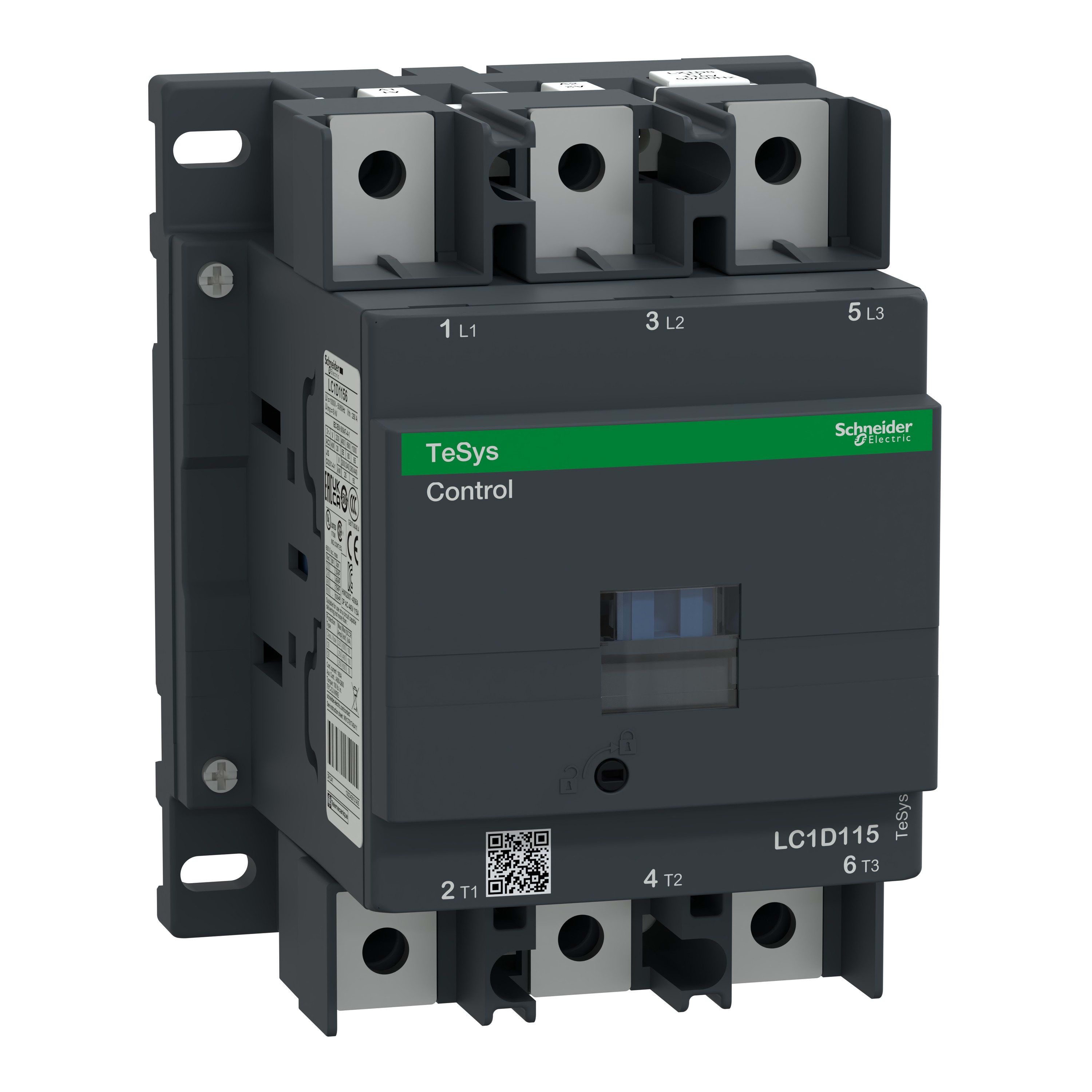 Schneider Electric - TeSys LC1D - contacteur - 3P - AC-3 440V - 115A - bobine 220Vca