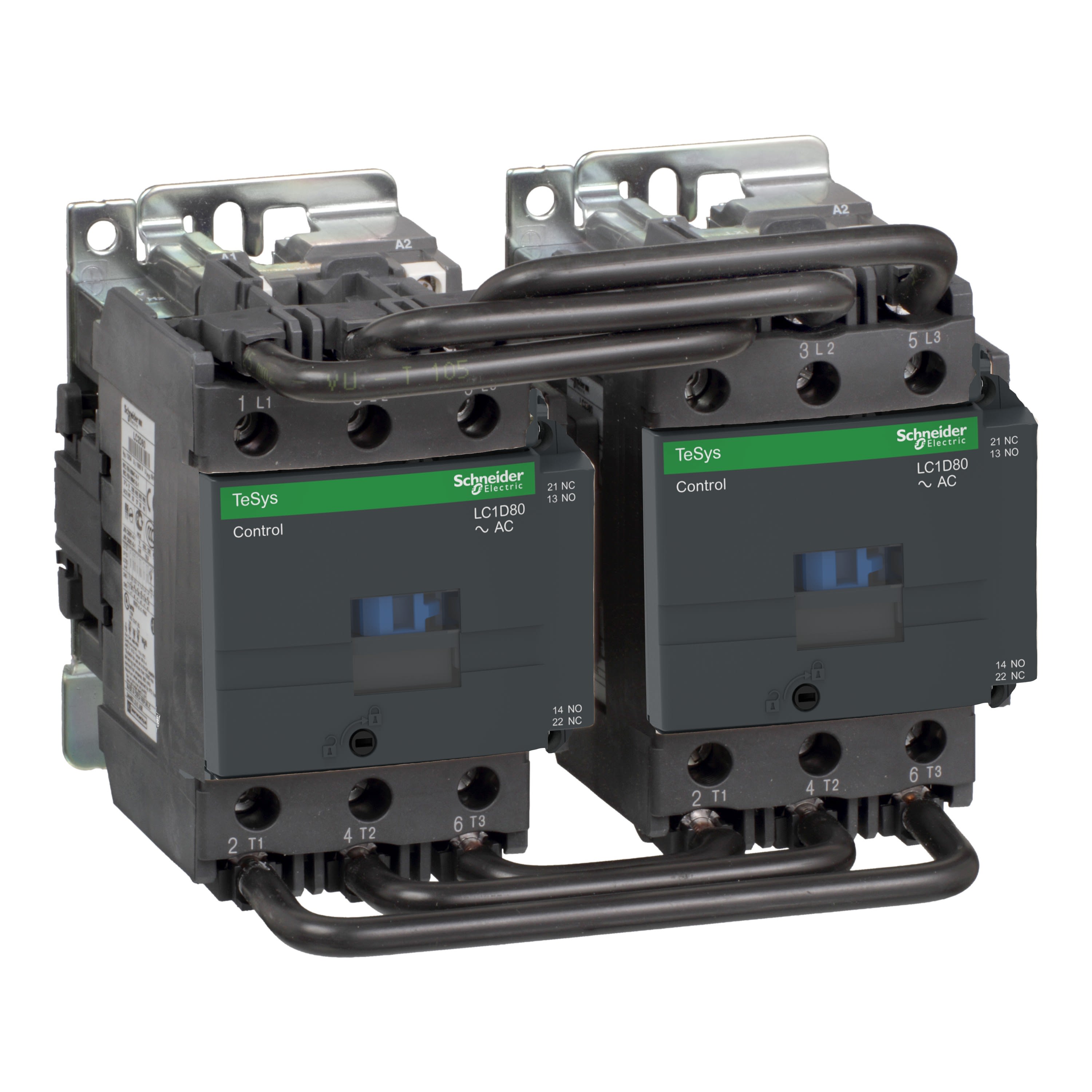 Schneider Electric - TeSys LC2D - contacteur inverseur - 3P - AC-3 440V - 80A - bobine 110Vca