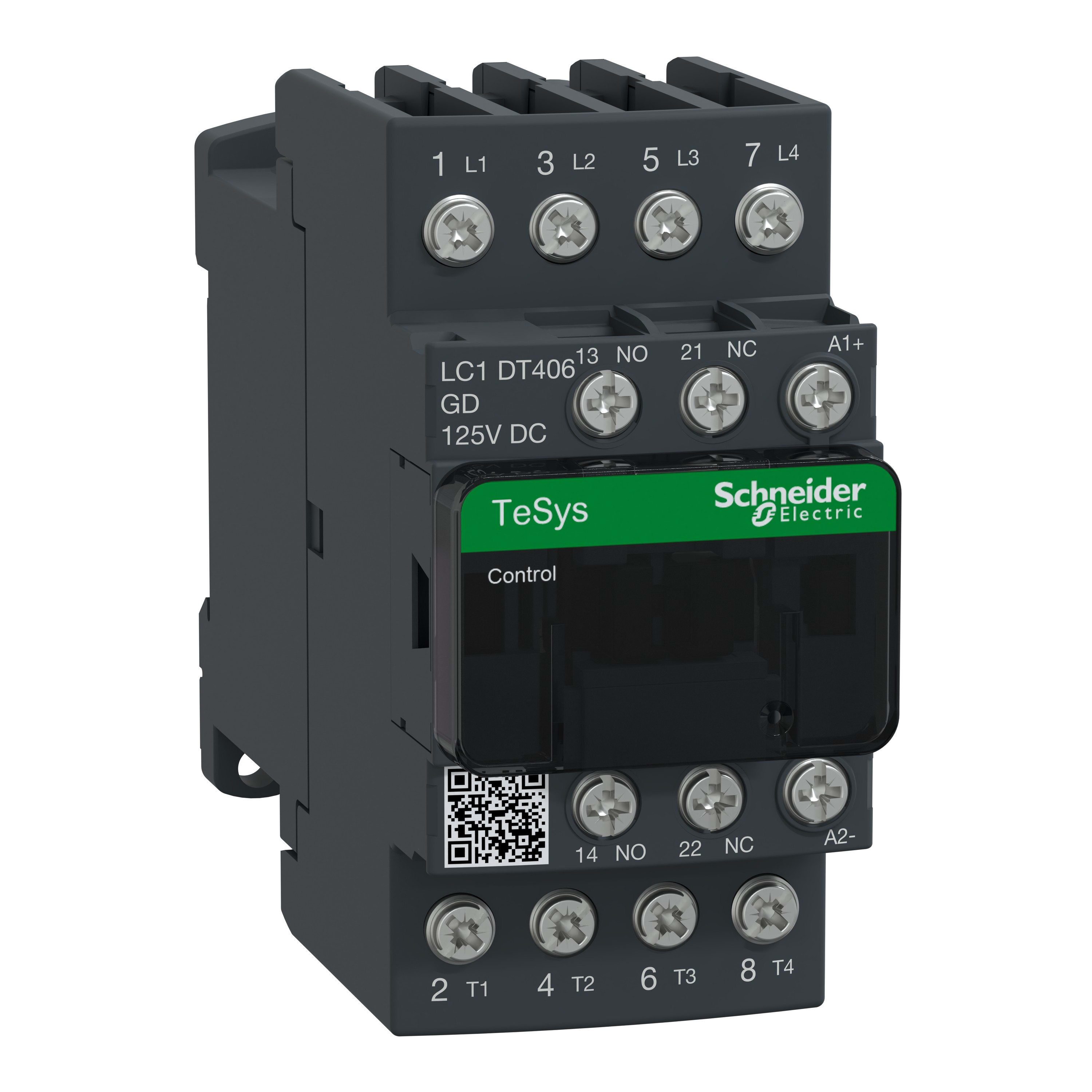 Schneider Electric - TeSys LC1D - contacteur - 4P - AC-1 440V - 40A - bobine 125Vcc