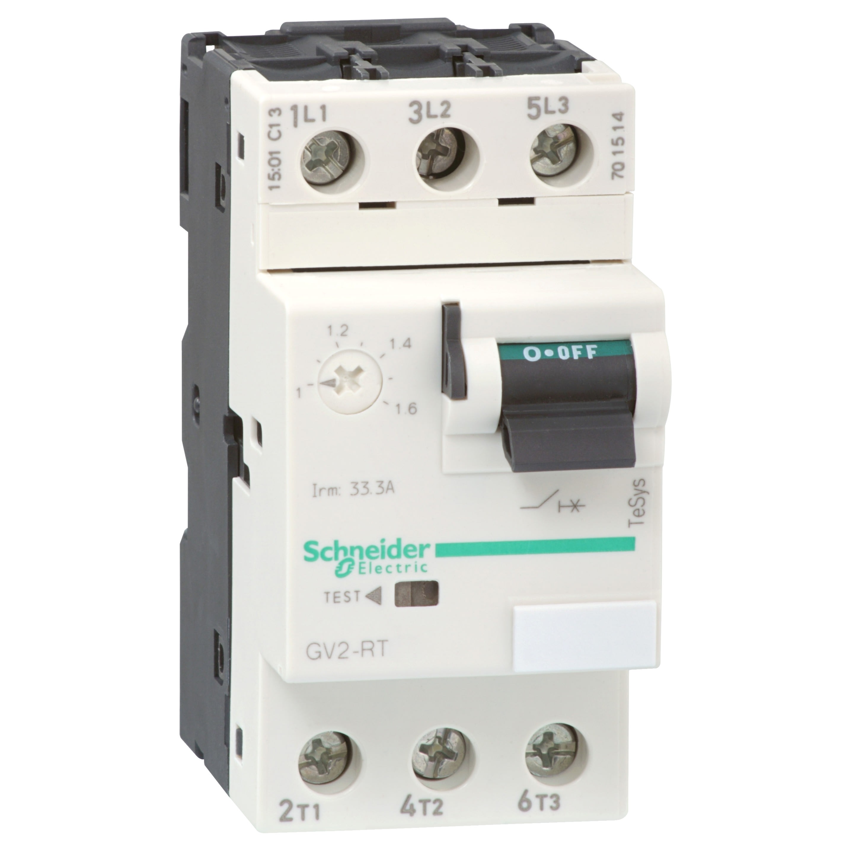 Schneider Electric - TeSys GV2RT - disj. moteur - 0,4..0,63A - 3P 3d - déclencheur magnéto-thermique