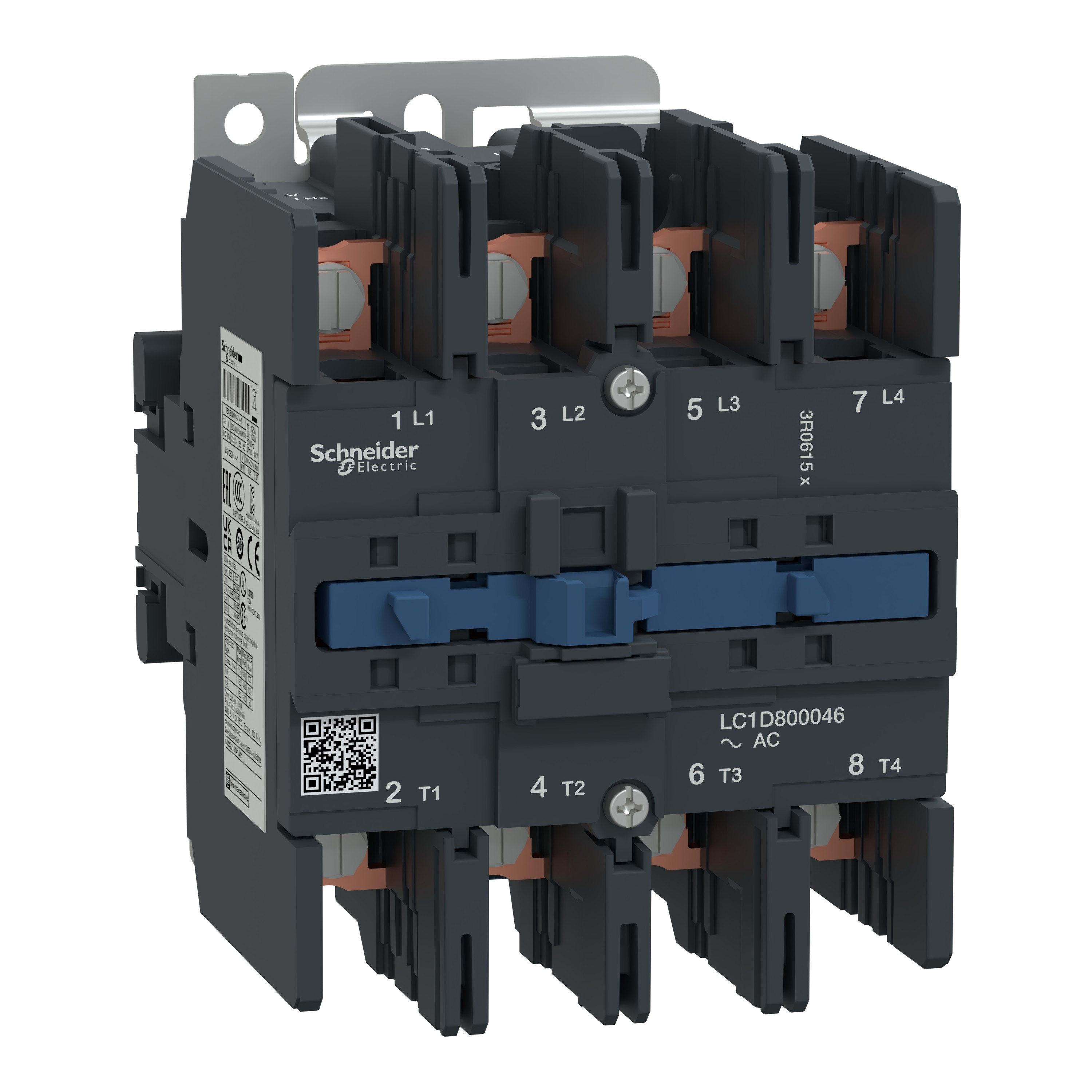Schneider Electric - TeSys LC1D - contacteur - 4P - AC-1 440V - 125A - bobine 220Vca