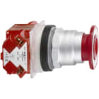 Schneider Electric - Harmony 9001K - bouton-pous. - Ø30 - rouge - coup-de-poing Ø41 - po.-tirer - 1O