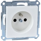 Schneider Electric - Merten M-Plan - prise 2P+T - NF - borne à vis - blanc pol. brillant