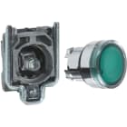 Schneider Electric - Harmony - Bouton poussoir lumineux impulsion vert 24v, contact f zbe101
