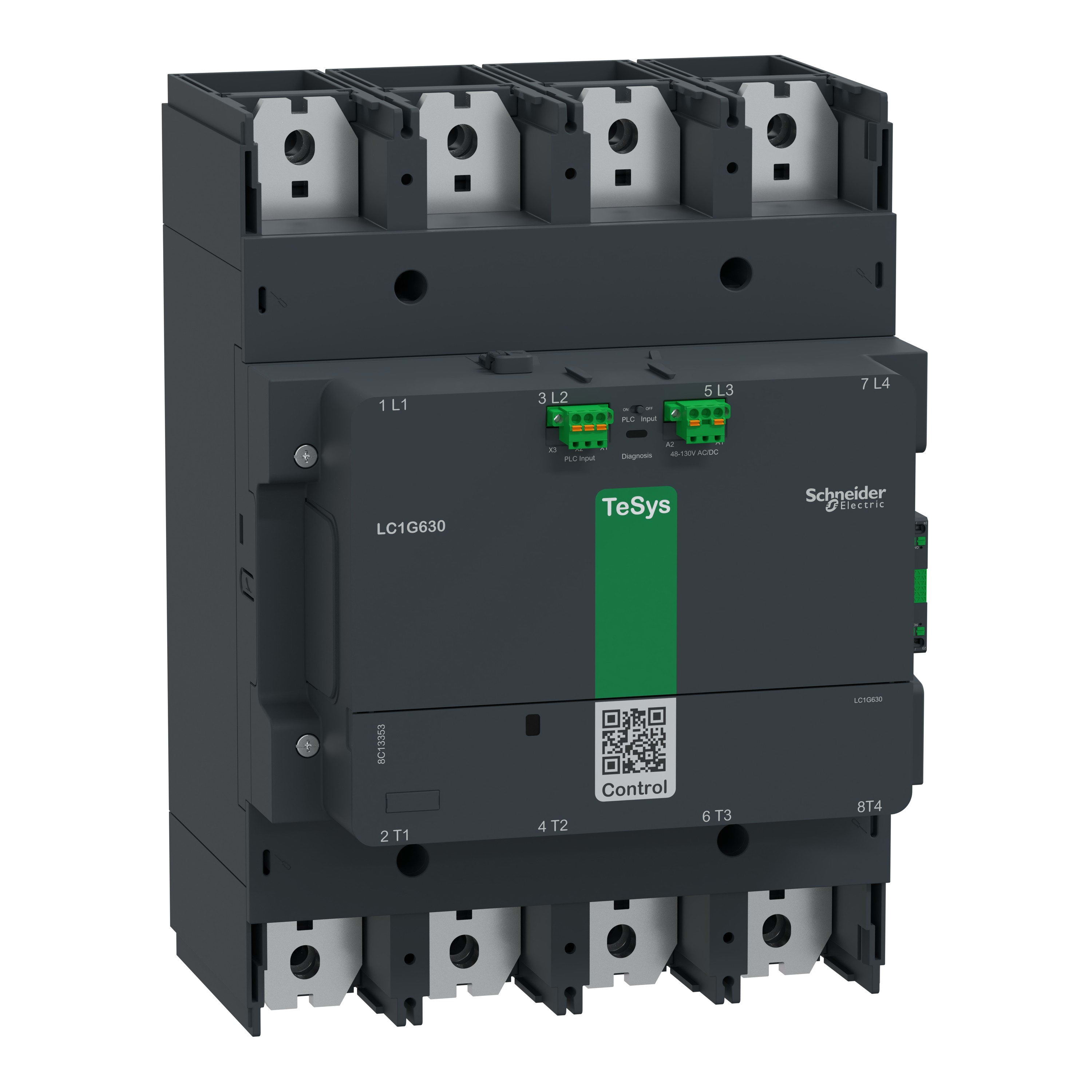 Schneider Electric - Contacteur TeSysG630 4P Advanced 200-500V ACDC