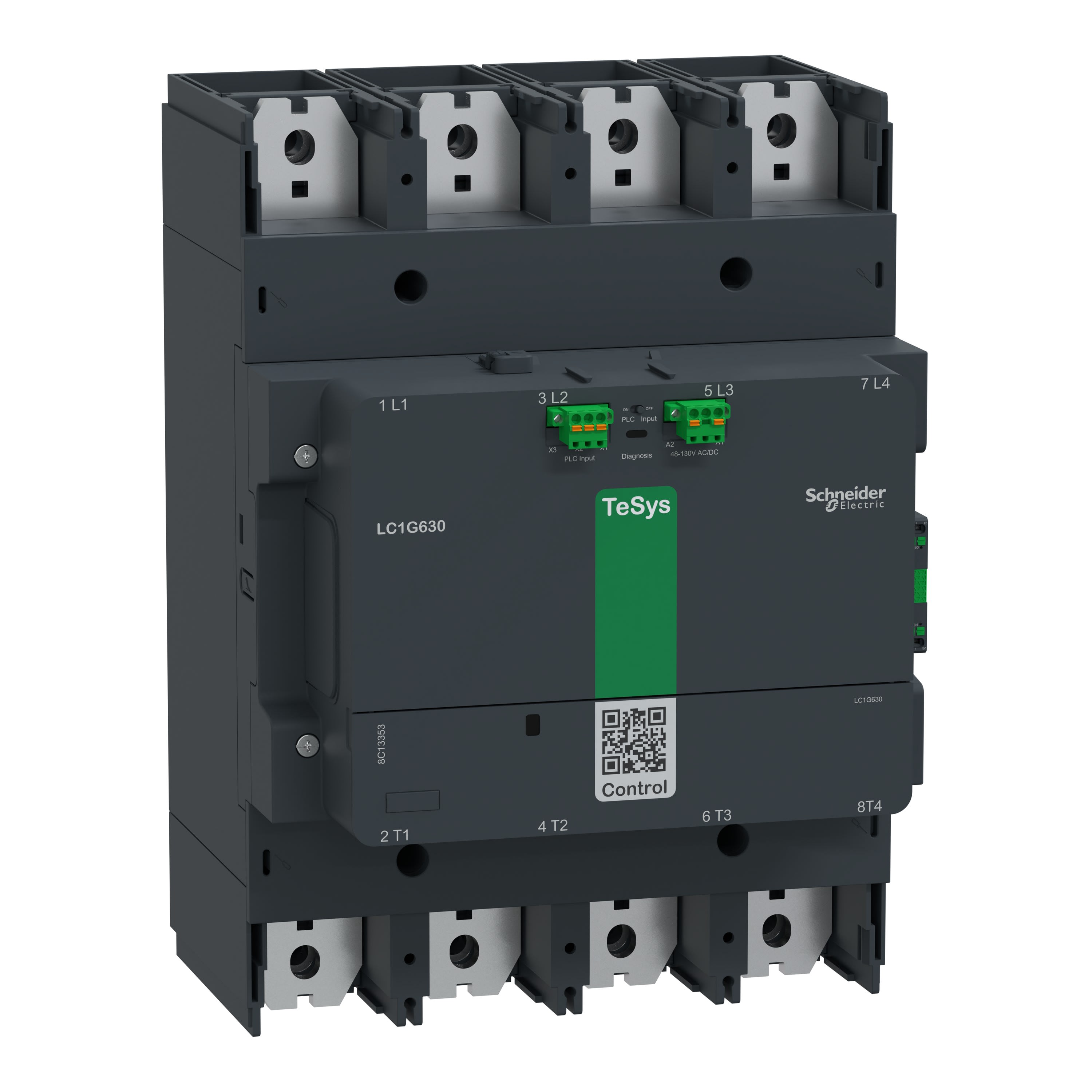 Schneider Electric - Contacteur TeSysG800 4P Advanced 200-500V ACDC