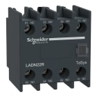 Schneider Electric - TeSys D - bloc contacts aux frontaux - 2F+2O - bornes vis-étriers - 17V/1mA