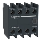 Schneider Electric - TeSys D - bloc contacts aux frontaux - 3F+1O - bornes vis-étriers - 17V/1mA