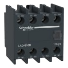 Schneider Electric - TeSys D - bloc contacts aux frontaux - 4F - bornes vis-étriers - 17V/1mA