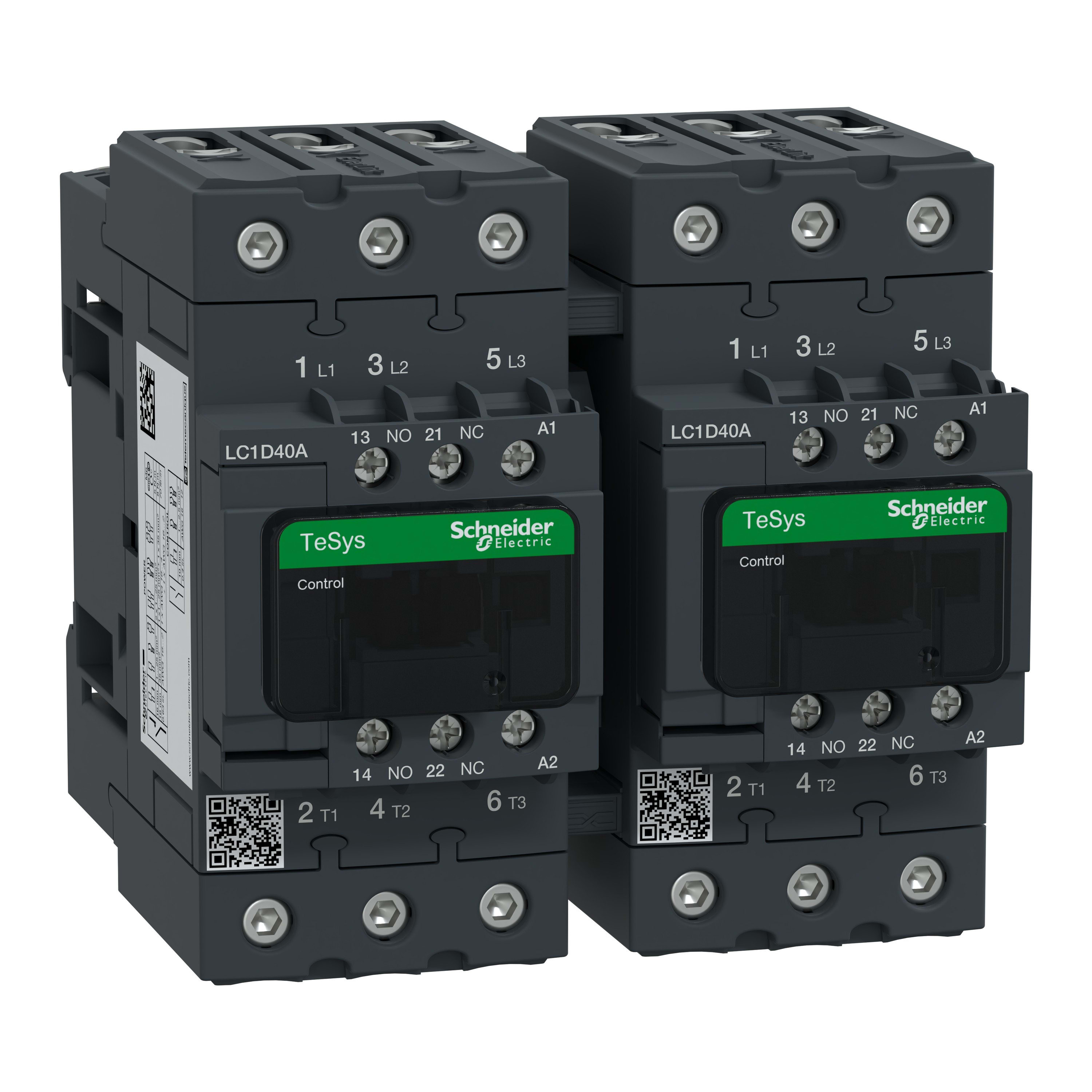 Schneider Electric - TeSys D - contacteur inverseur - 3P - AC-3 - 440V - 40A - bobine 115V - Lot de 4