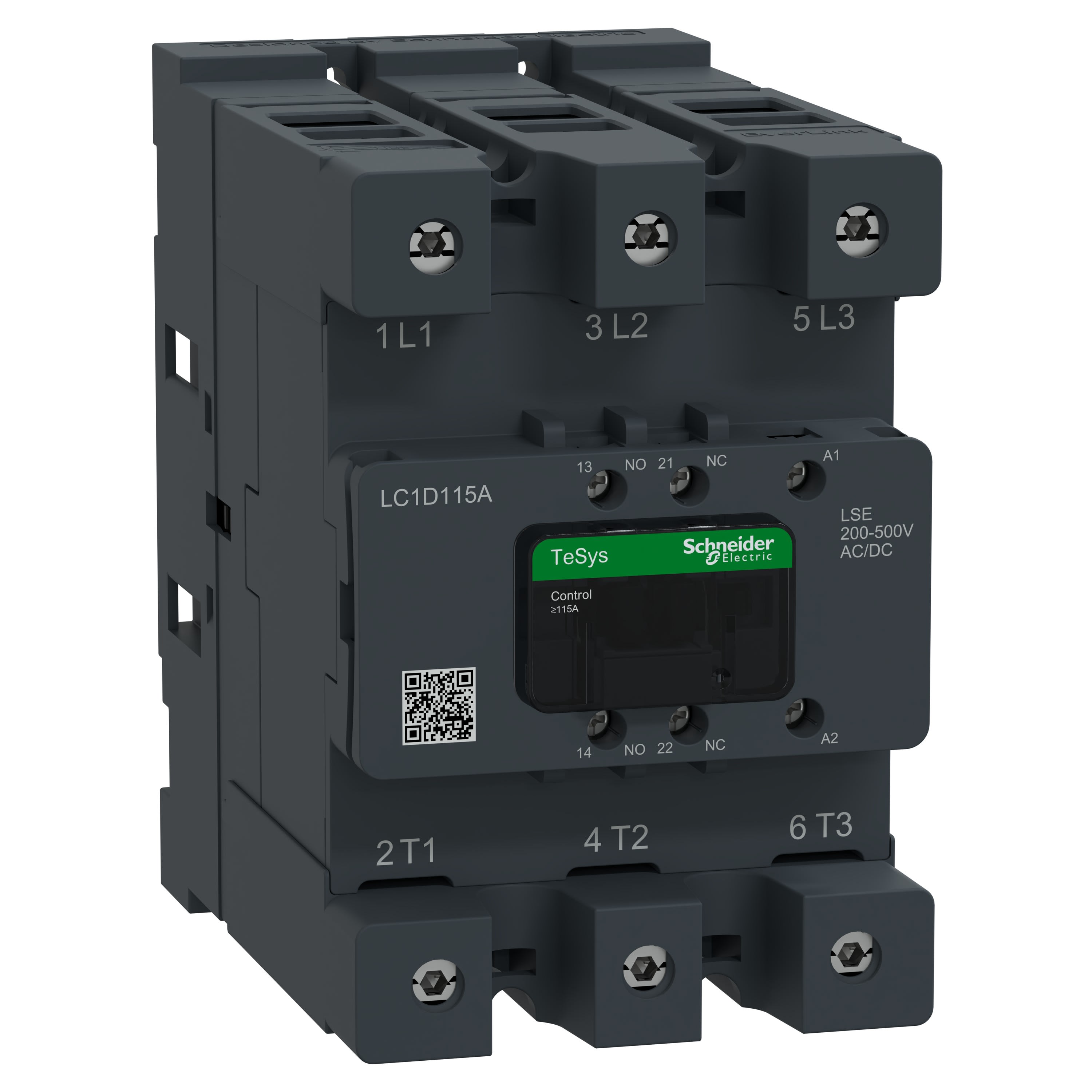 Schneider Electric - TeSys Deca Advanced - CTR Deca 115A 3P 200-500V ACDC EvLk