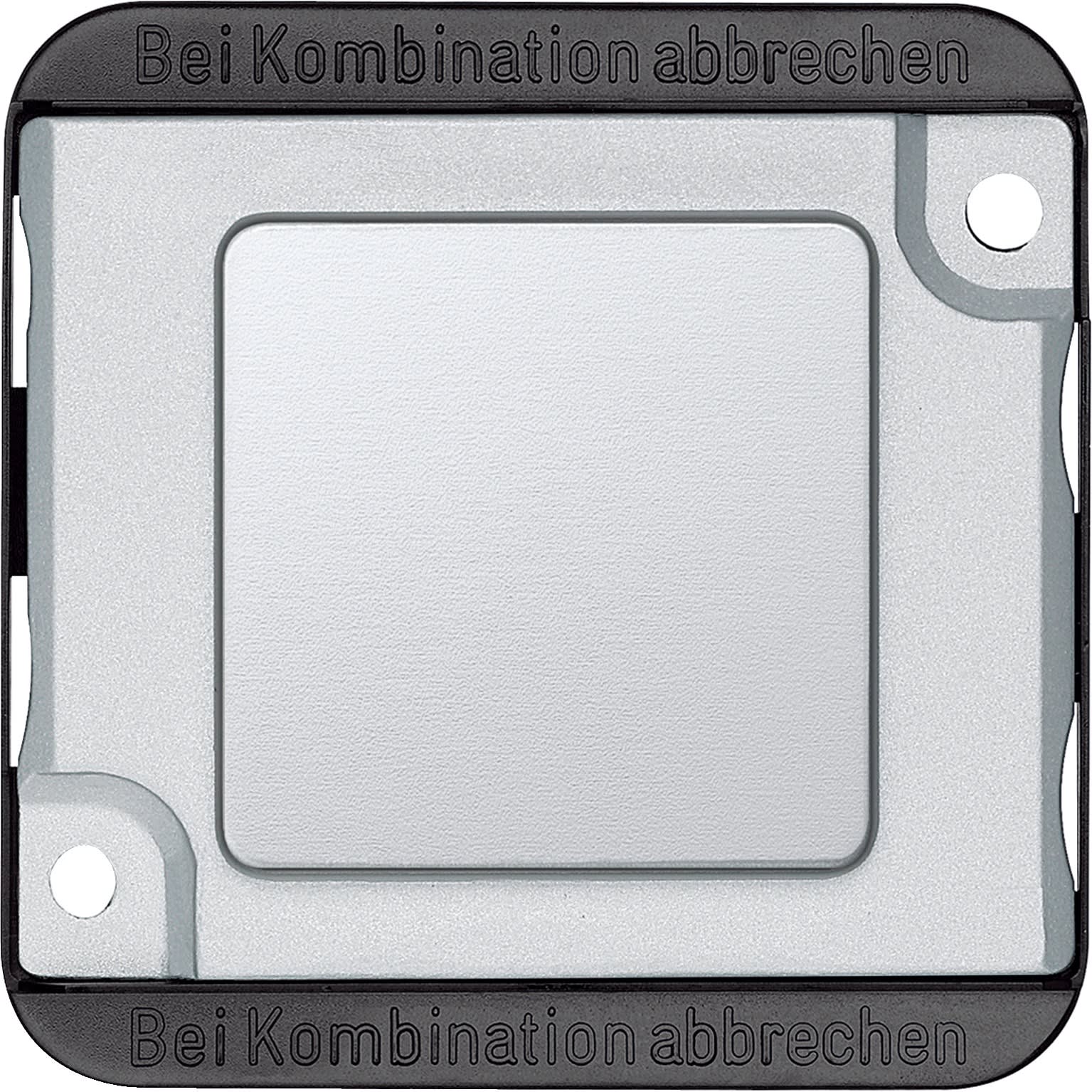 Schneider Electric - Antivandale - Plaque obturatrice - aluminium - avec enjoliveur