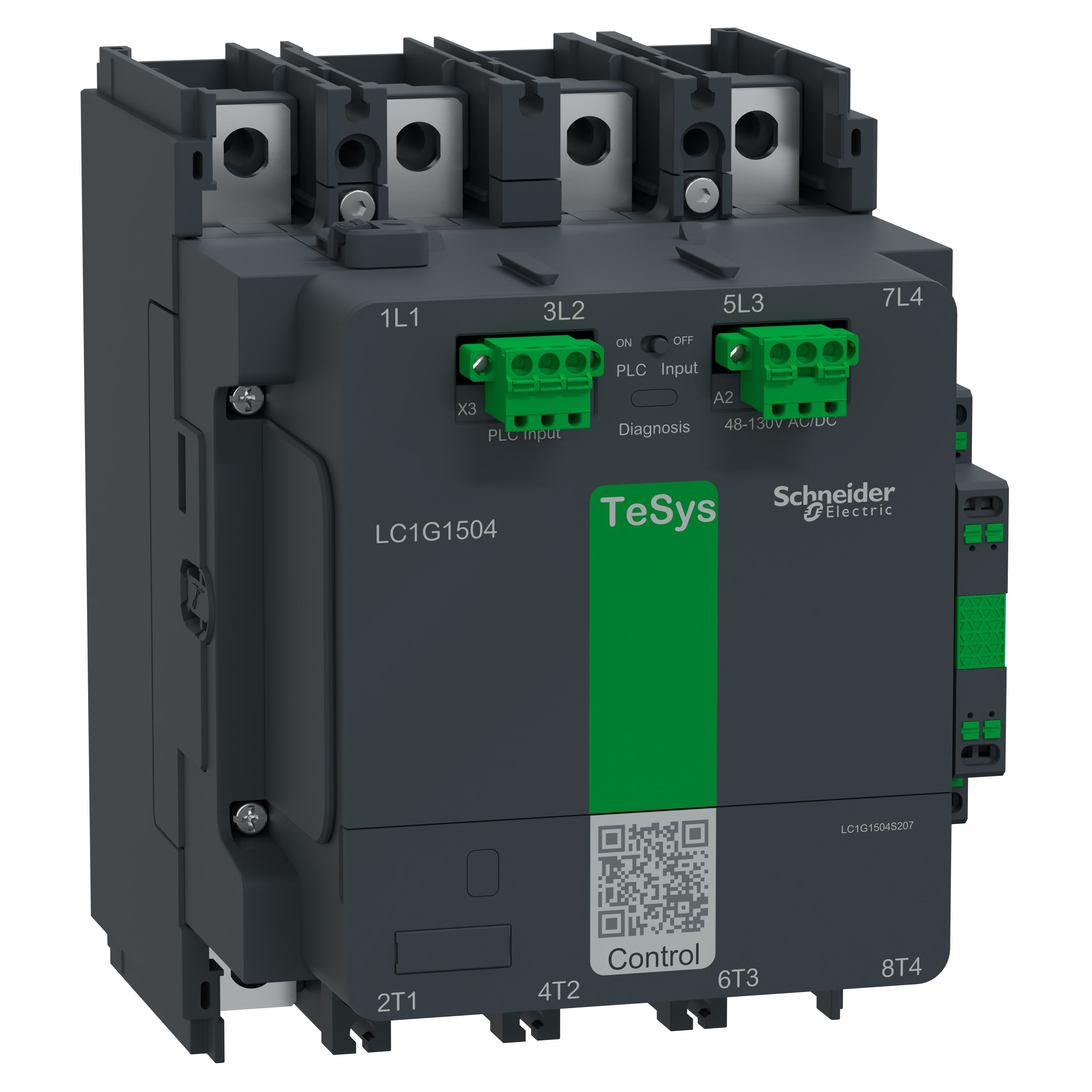 Schneider Electric - TeSys Giga, 4P(4NO), 150A, bobine AC/DC 48V?130V, application SNCF, Avanced