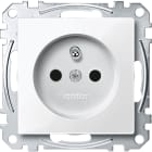 Schneider Electric - System M - Prise 2P+T - NF - borne auto - blanc polaire brillant