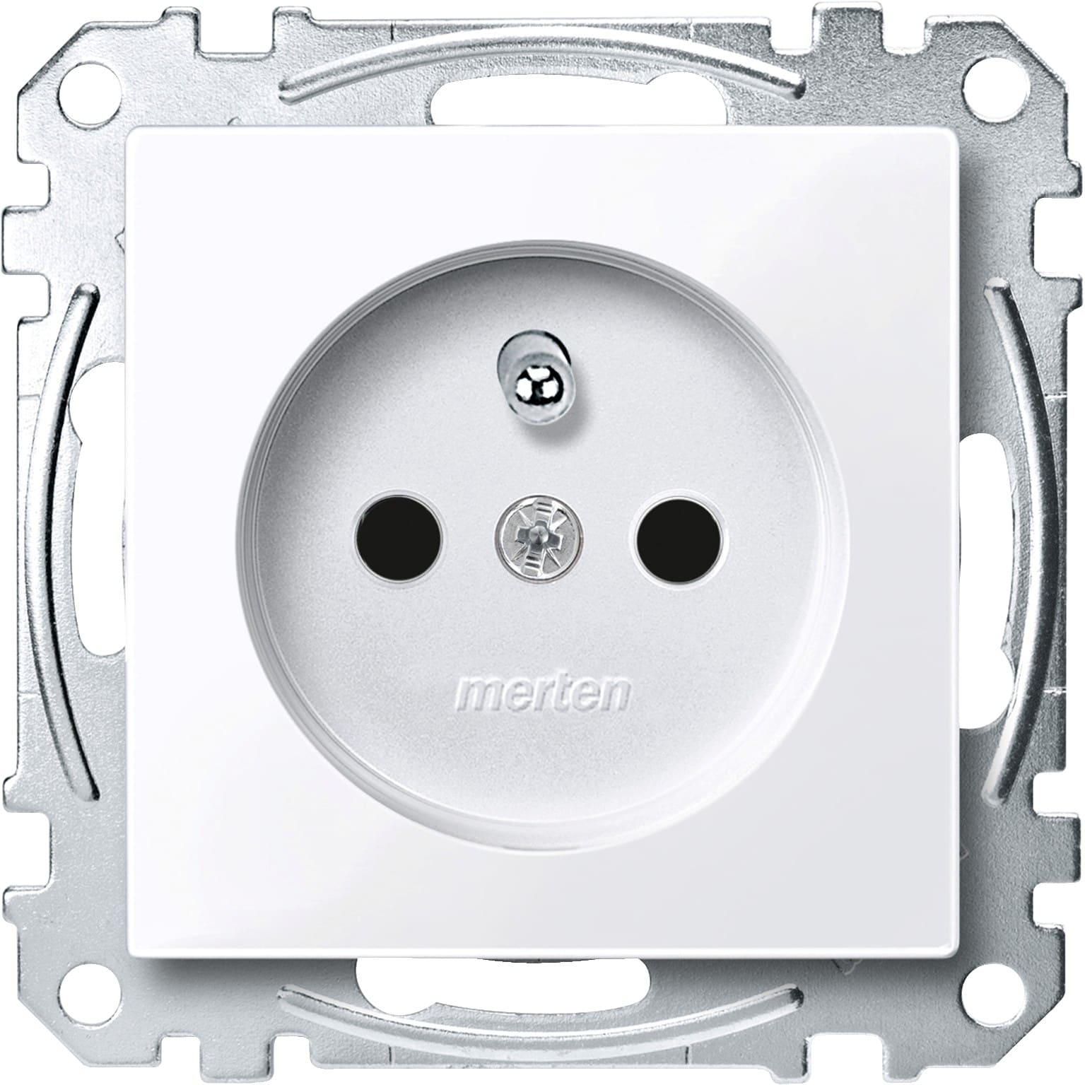 Schneider Electric - System M - Prise 2P+T - NF - borne auto - blanc antimicrobien