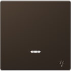 Schneider Electric - D-Life - enjoliveur pour commande simple voyant et picto lampe - métal mocca