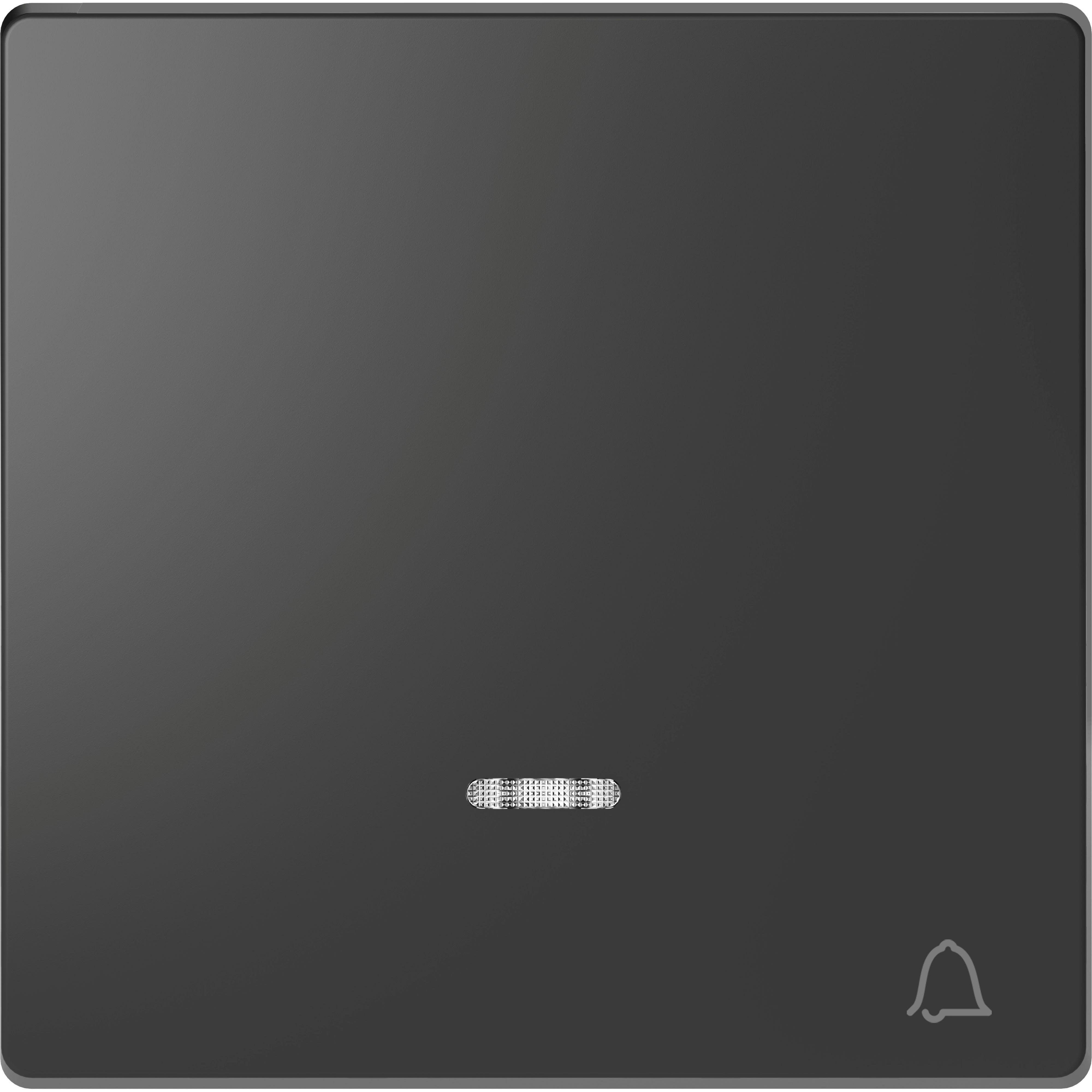 Schneider Electric - D-Life - enjoliveur pour commande simple voyant et picto carillon - anthracite