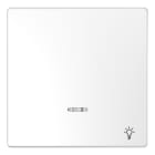 Schneider Electric - D-Life - enjoliveur pour commande simple voyant et picto carillon - blanc lotus