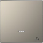 Schneider Electric - D-Life - enjoliveur pour commande simple voyant et picto carillon - métal nickel