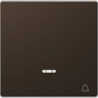 Schneider Electric - D-Life - enjoliveur pour commande simple voyant et picto carillon - métal mocca