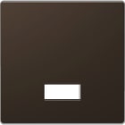 Schneider Electric - D-Life - enjoliveur pour commande simple avec hublot et symboles - métal mocca