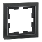 Schneider Electric - D-Life - cadre de finition - verre - noir - 1 poste